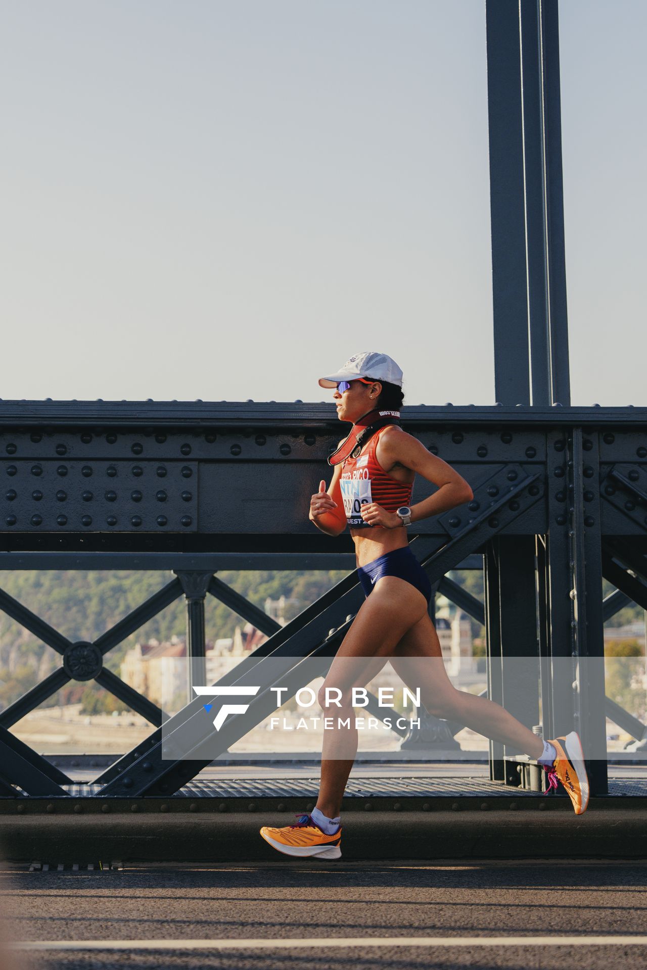 Beverly Ramos (PUR/Puerto Rico) during the Marathon on Day 8 of the World Athletics Championships Budapest 23 at the National Athletics Centre in Budapest, Hungary on August 26, 2023.