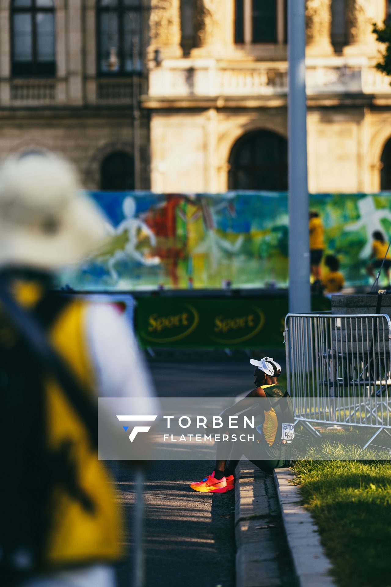 Melikhaya Frans (RSA/South Africa) during the Marathon on Day 9 during the World Athletics Championships Budapest 23 at the National Athletics Centre in Budapest, Hungary on August 27, 2023.