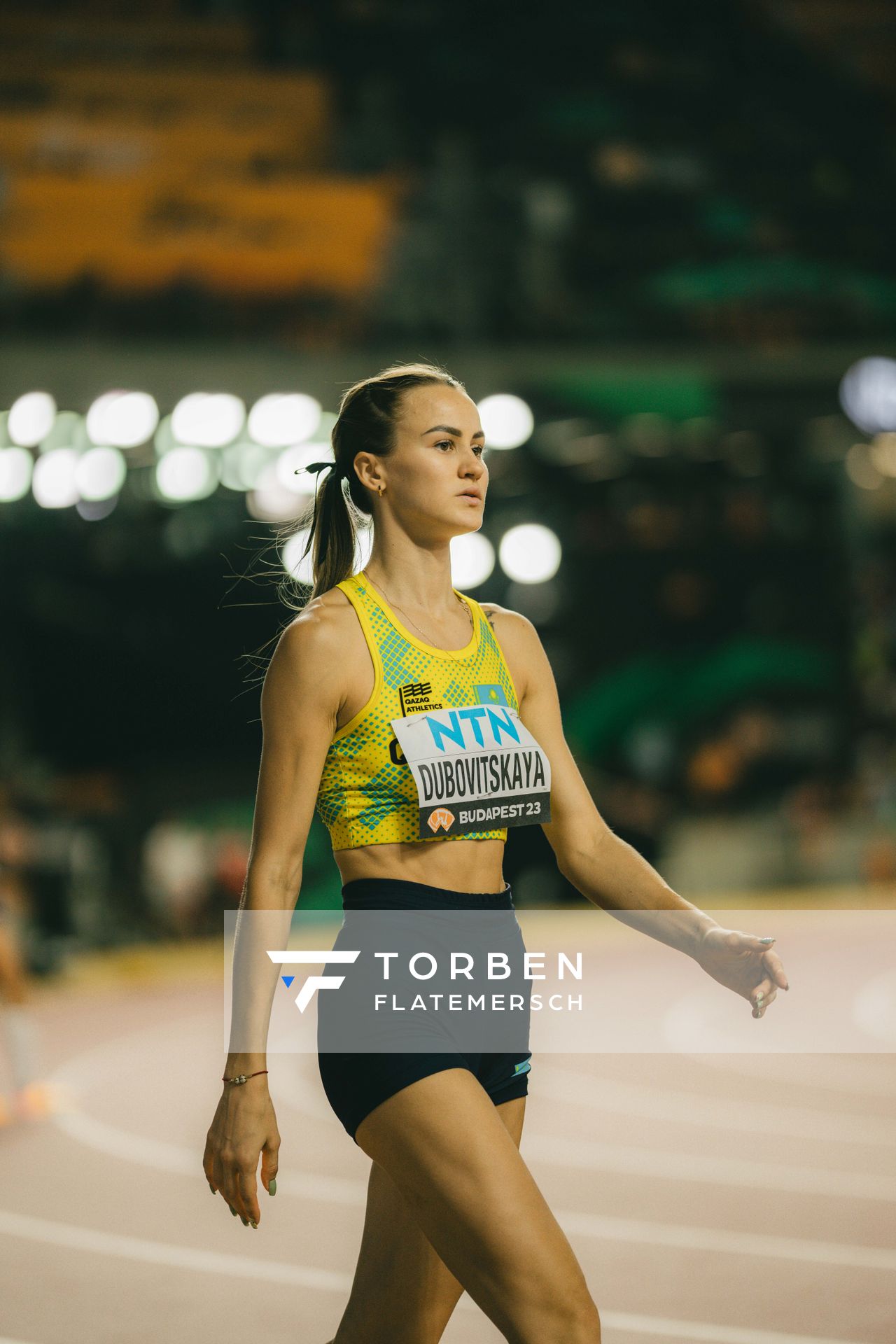 Nadezhda Dubovitskaya (KAZ/Kazakhstan) on Day 9 of the World Athletics Championships Budapest 23 at the National Athletics Centre in Budapest, Hungary on August 27, 2023.