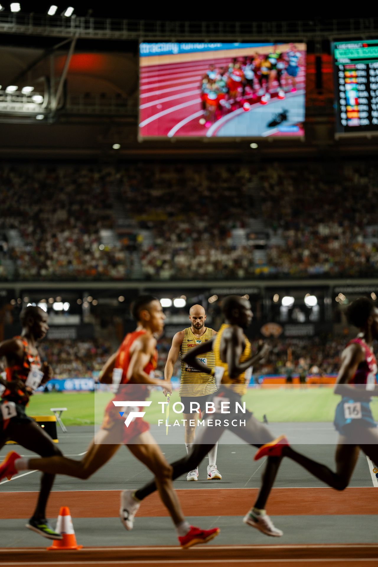 Julian Weber (GER/Germany) during the Javelin Throw on Day 9 of the World Athletics Championships Budapest 23 at the National Athletics Centre in Budapest, Hungary on August 27, 2023.