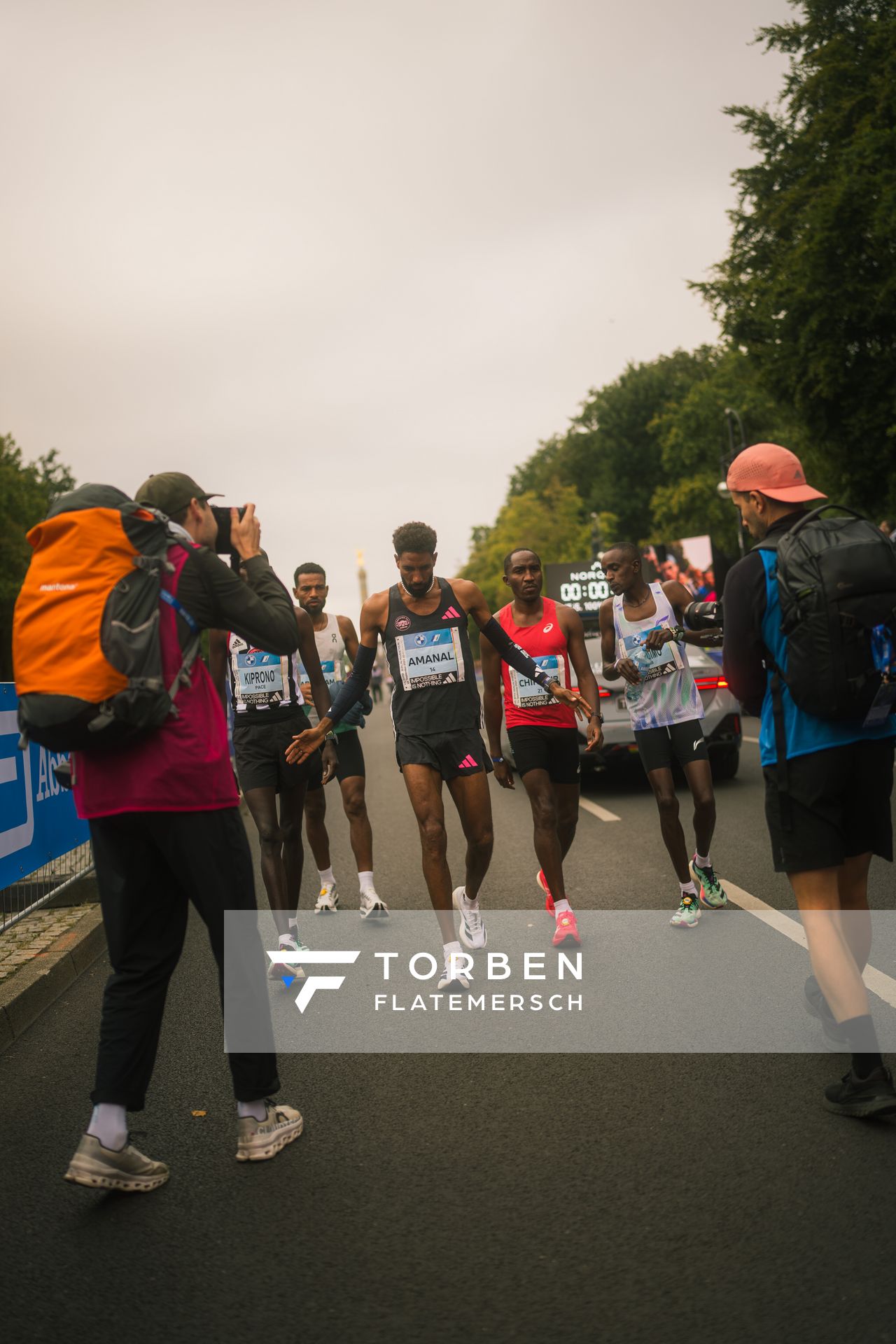 Amanal Petros (GER/Germany) am 24.09.2023 beim Berlin Marathon in Berlin