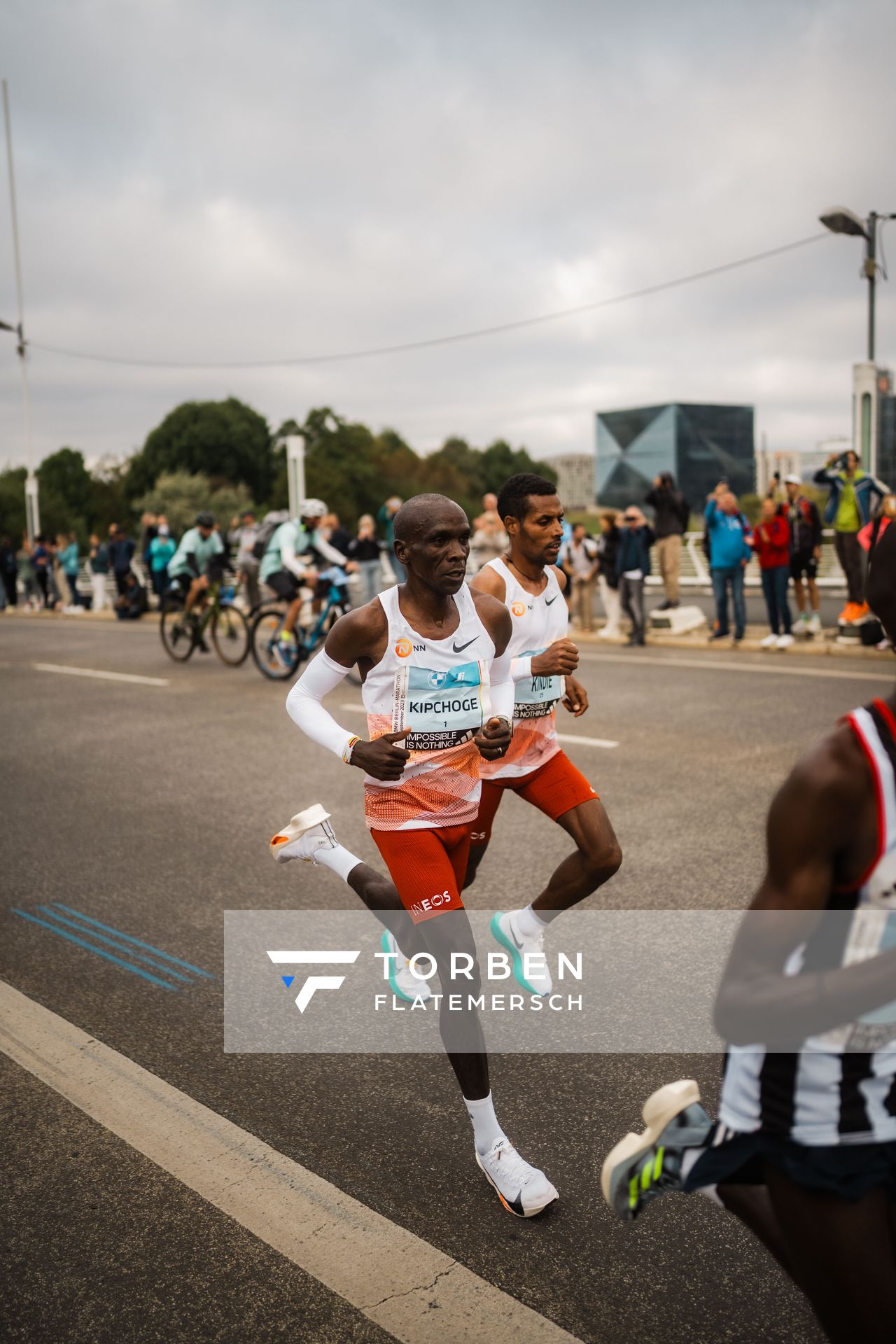 Eliud Kipchoge (KEN/Kenya) am 24.09.2023 beim Berlin Marathon in Berlin