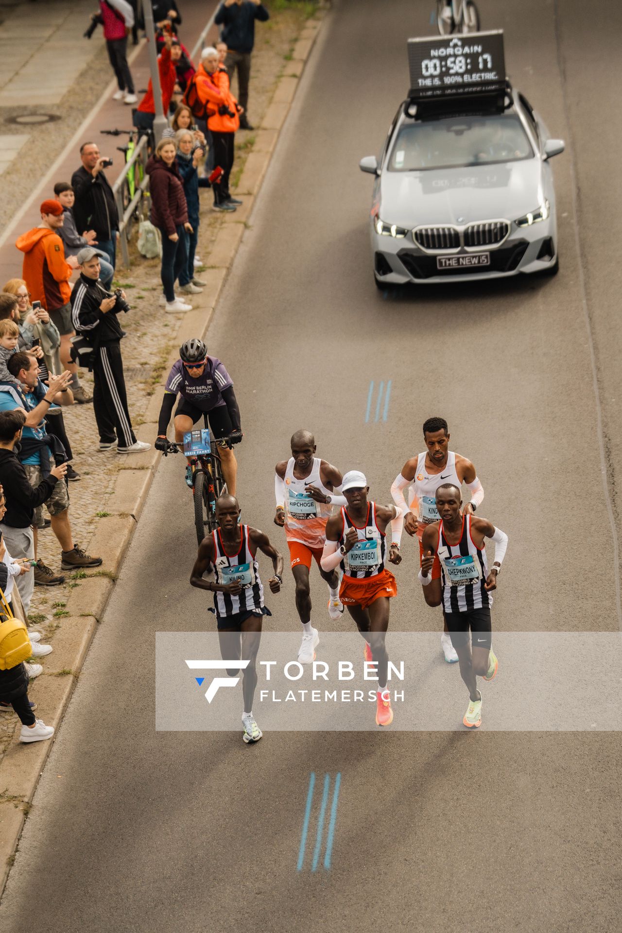 Eliud Kipchoge (KEN/Kenya) am 24.09.2023 beim Berlin Marathon in Berlin
