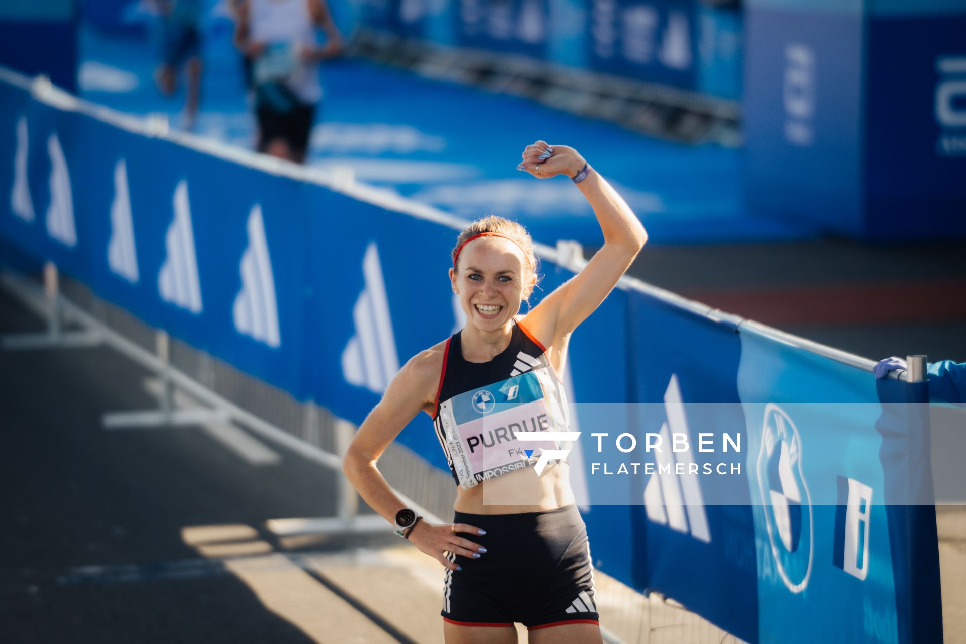 Charlotte Purdue (GBR/Great Britain) am 24.09.2023 beim Berlin Marathon in Berlin