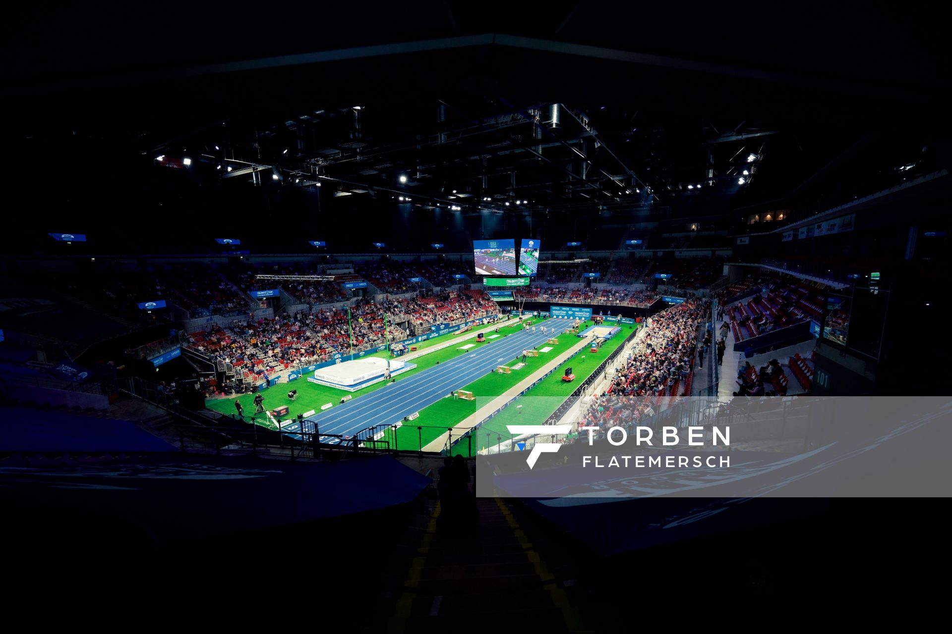 Der PSD Bank Dome beim 4. ISTAF INDOOR Düsseldorf am 04.02.2024 im PSD Bank Dome in Düsseldorf