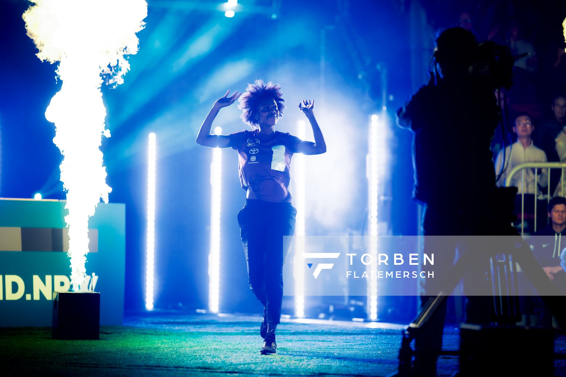 Maryse Luzolo (GER/Königsteiner LV) beim 4. ISTAF INDOOR Düsseldorf am 04.02.2024 im PSD Bank Dome in Düsseldorf