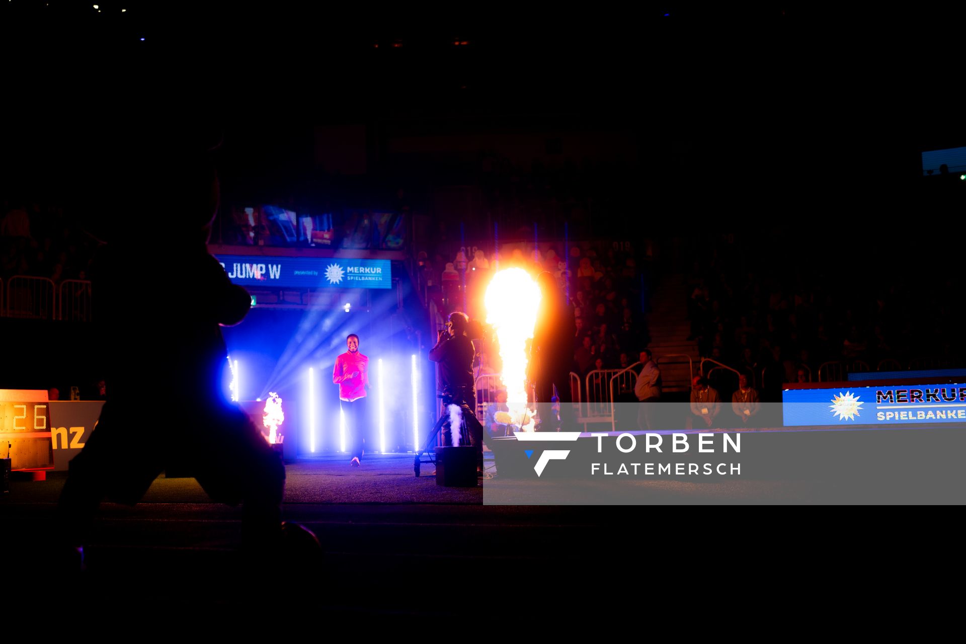 Esraa Owis (EGY) beim 4. ISTAF INDOOR Düsseldorf am 04.02.2024 im PSD Bank Dome in Düsseldorf