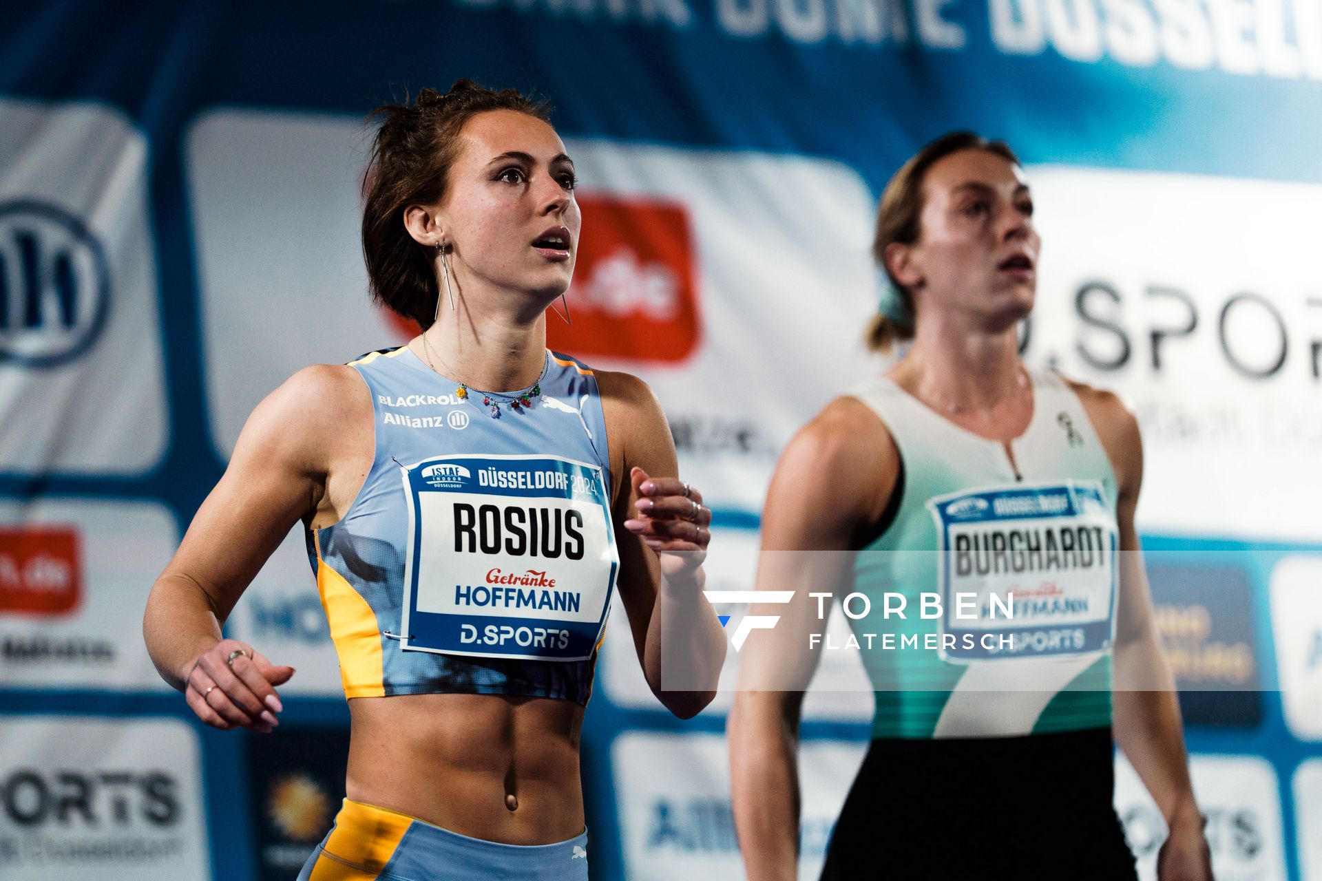 Rani Rosius (BEL) beim 4. ISTAF INDOOR Düsseldorf am 04.02.2024 im PSD Bank Dome in Düsseldorf