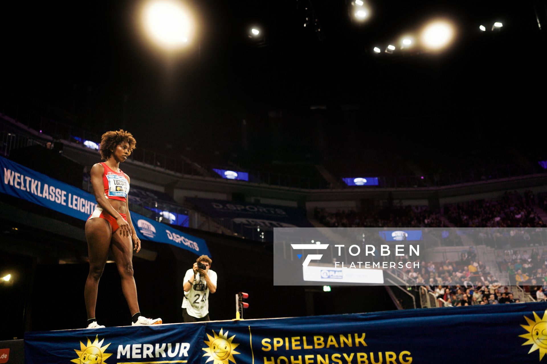 Maryse Luzolo (GER/Königsteiner LV) beim 4. ISTAF INDOOR Düsseldorf am 04.02.2024 im PSD Bank Dome in Düsseldorf