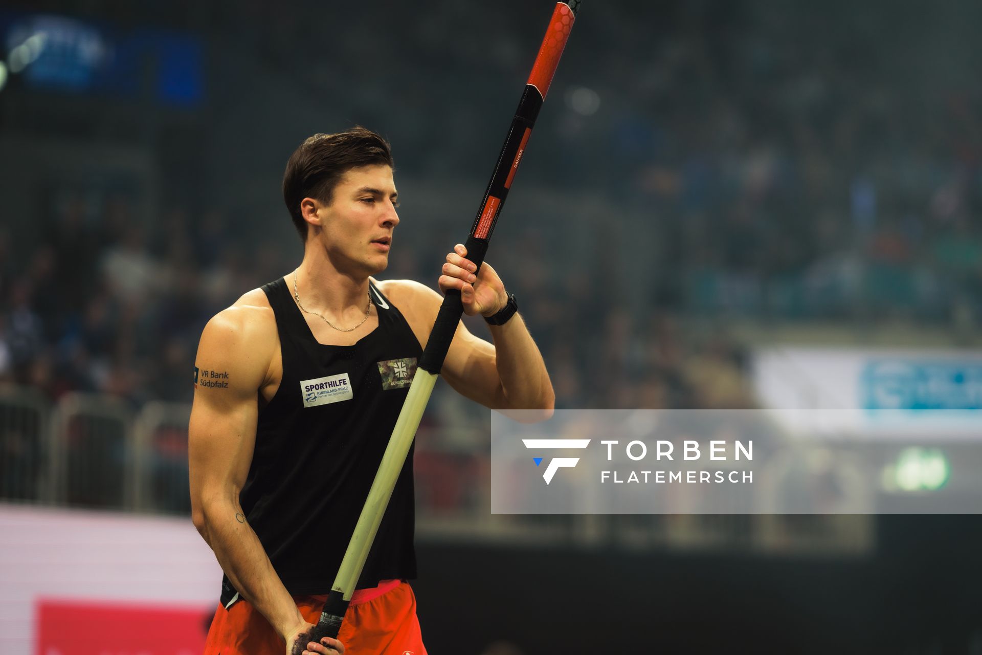 Oleg Zernikel (GER/ASV Landau) beim 4. ISTAF INDOOR Düsseldorf am 04.02.2024 im PSD Bank Dome in Düsseldorf