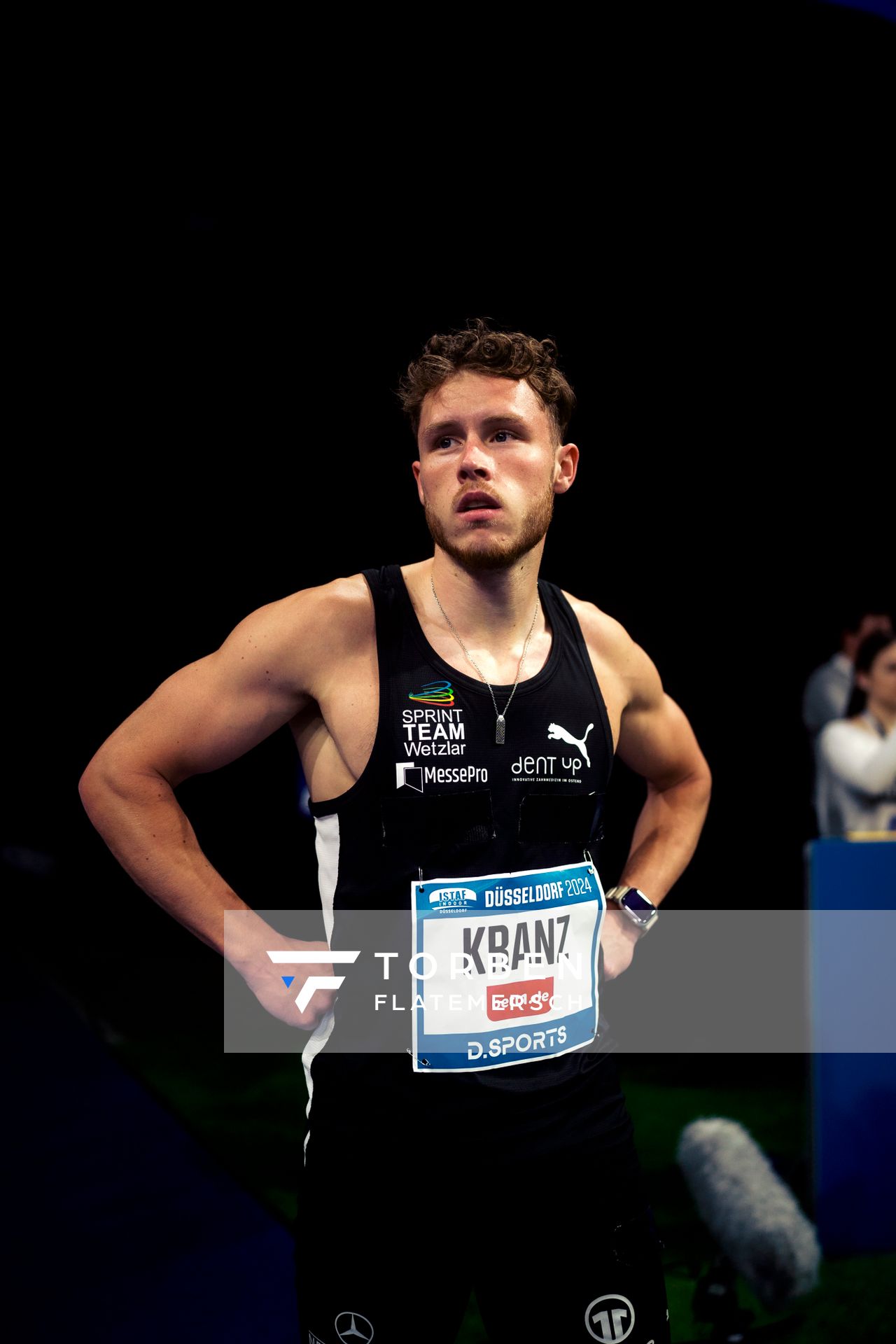 Kevin Kranz (GER/Sprintteam Wetzlar) beim 4. ISTAF INDOOR Düsseldorf am 04.02.2024 im PSD Bank Dome in Düsseldorf