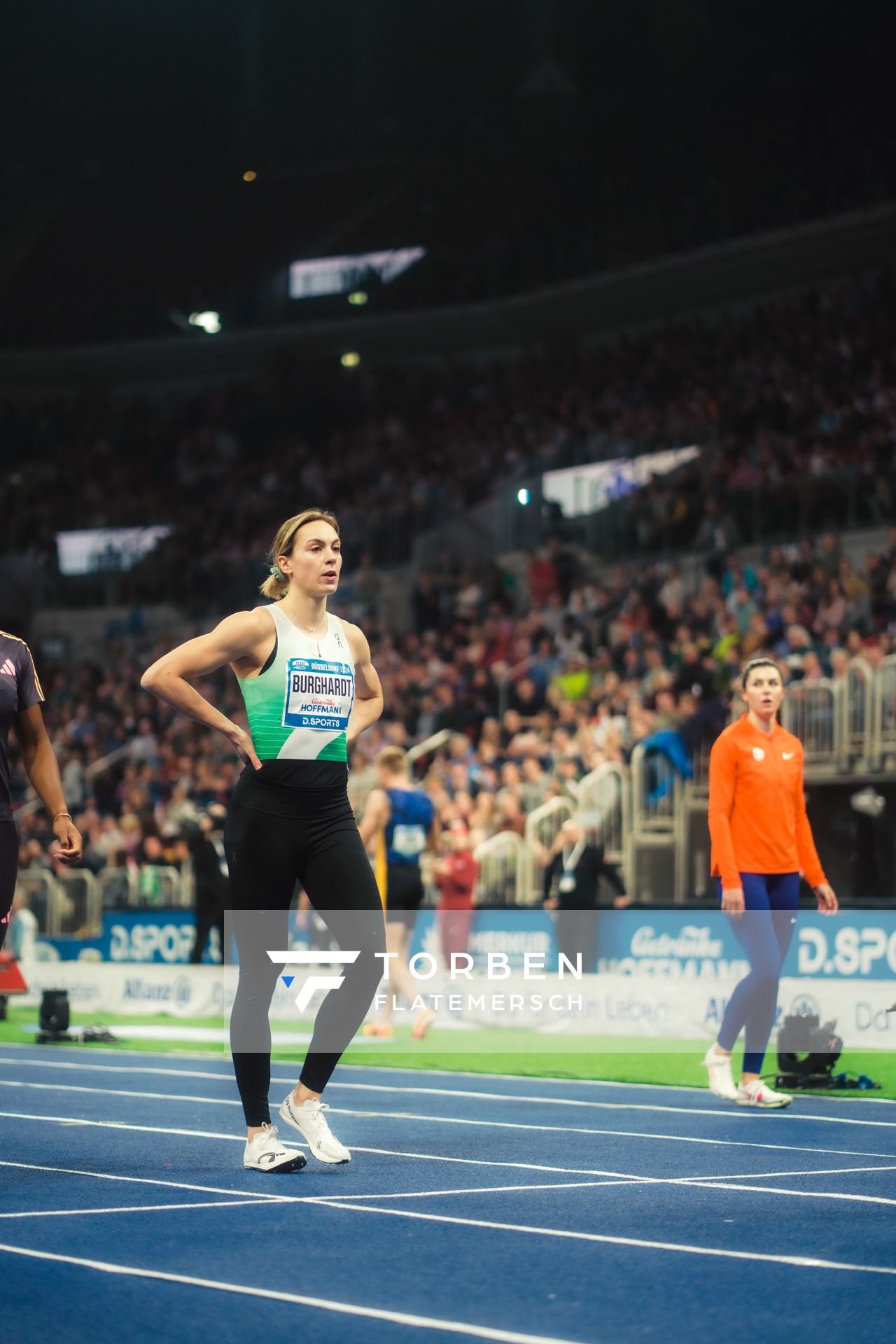 Alexandra Burghardt (GER/LG Gendorf Wacker Burghausen) beim 4. ISTAF INDOOR Düsseldorf am 04.02.2024 im PSD Bank Dome in Düsseldorf