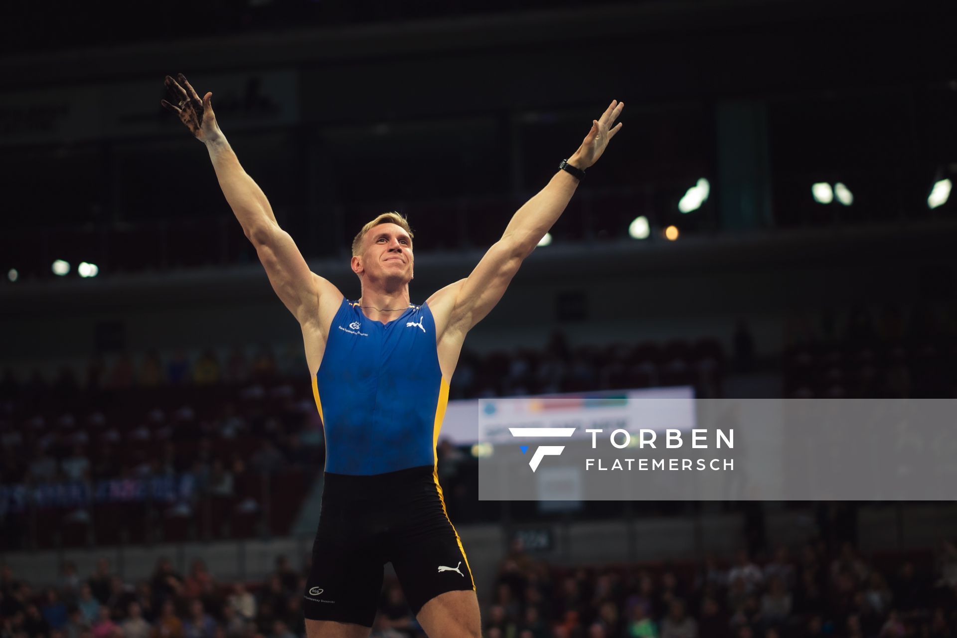 Piotr Lisek (POL) beim Stabhochsprung während des 4. ISTAF INDOOR Düsseldorf am 04.02.2024 im PSD Bank Dome in Düsseldorf
