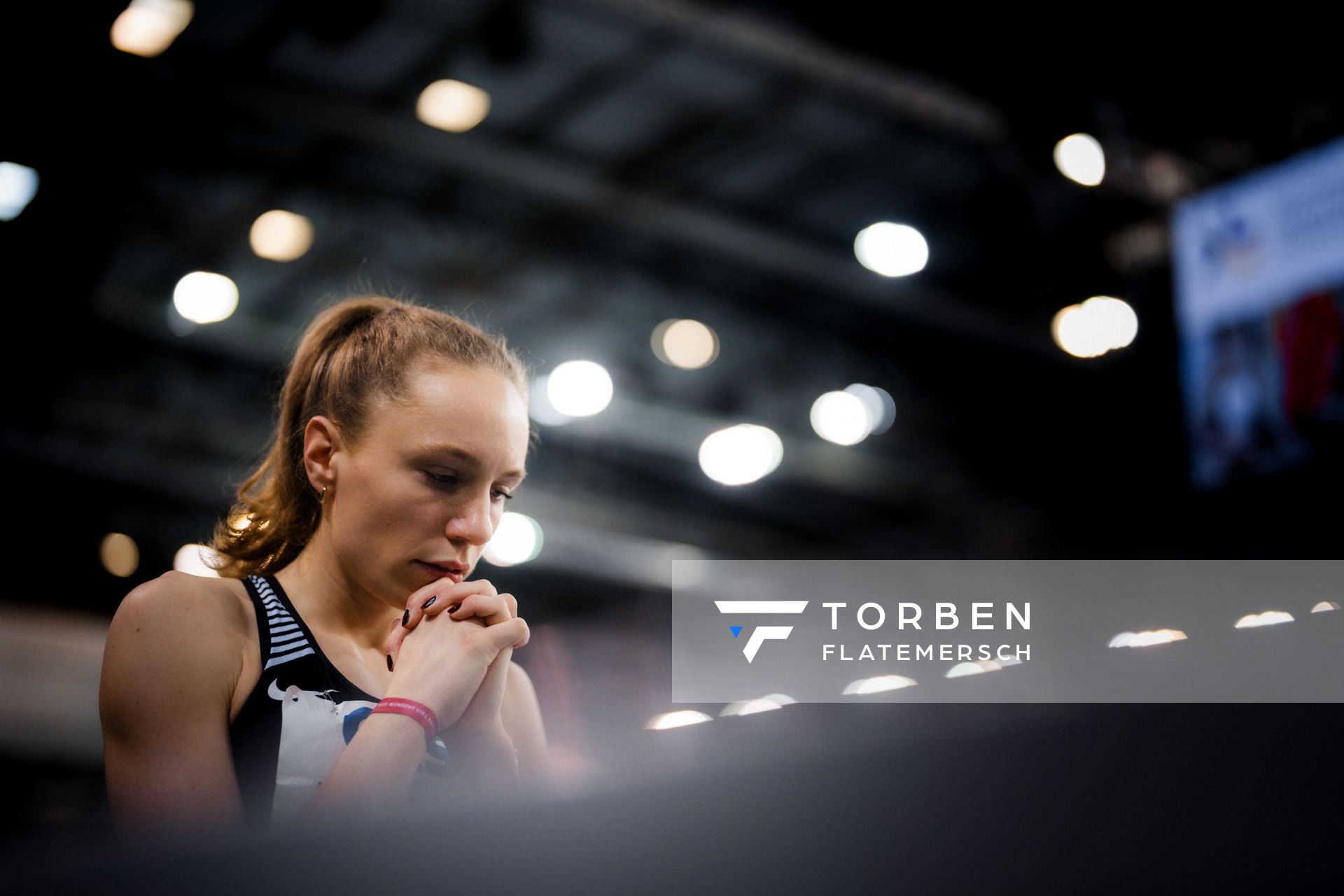 Alina Ammann (TuS Esingen) im 800m Vorlauf am 17.02.2024 während den 71. Deutschen Leichtathletik-Hallenmeisterschaften in der QUARTERBACK Immobilien ARENA in Leipzig