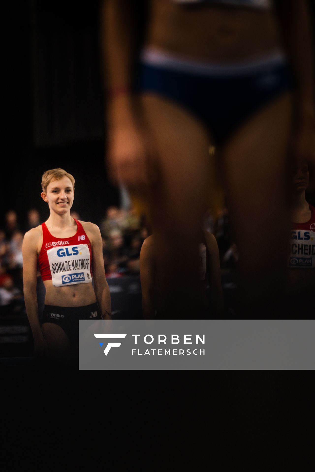 Kerstin Schulze Kalthoff (LG Brillux Münster) am 18.02.2024 während den 71. Deutschen Leichtathletik-Hallenmeisterschaften in der QUARTERBACK Immobilien ARENA in Leipzig