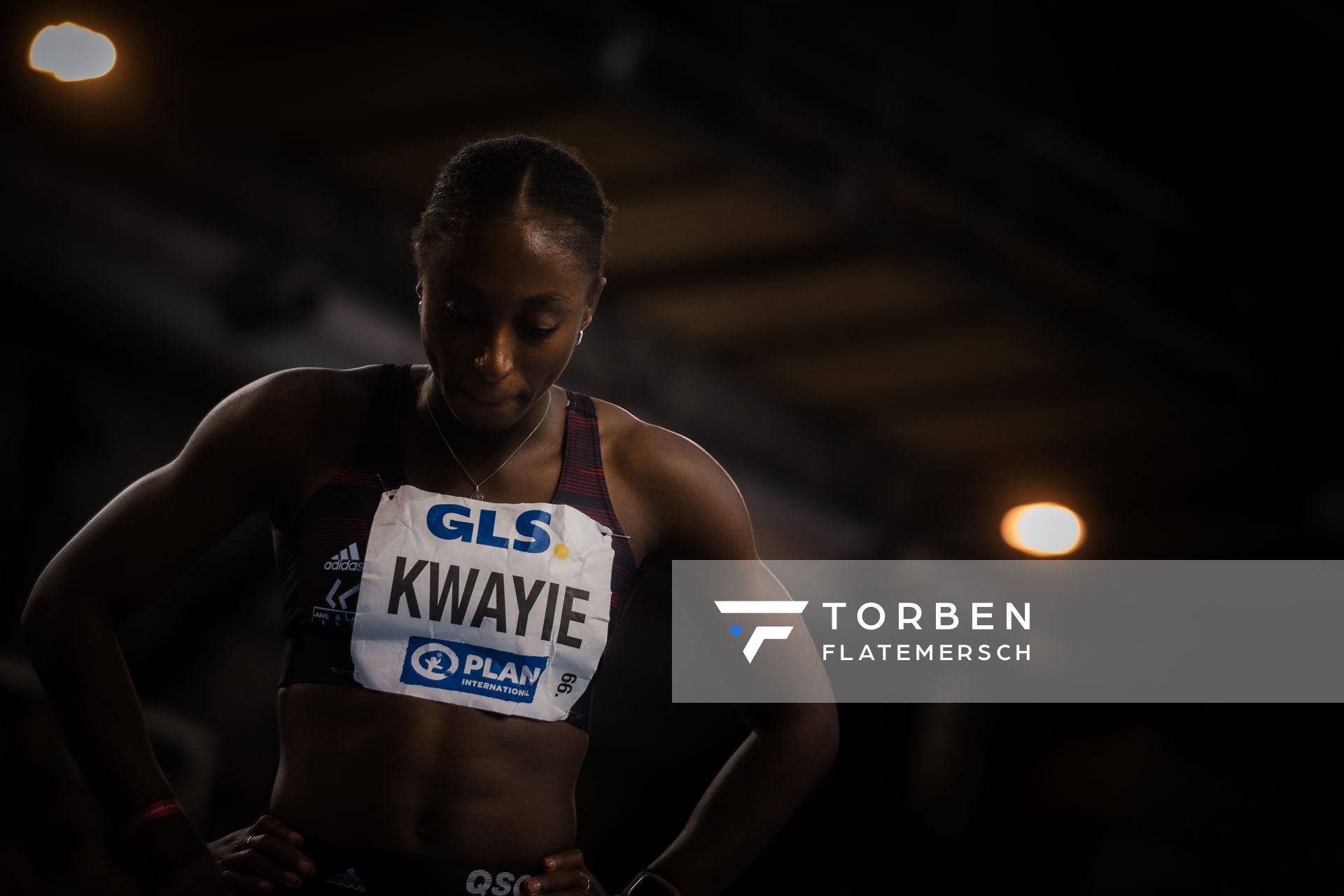 Lisa Marie Kwayie (Neuköllner SF) am 18.02.2024 während den 71. Deutschen Leichtathletik-Hallenmeisterschaften in der QUARTERBACK Immobilien ARENA in Leipzig