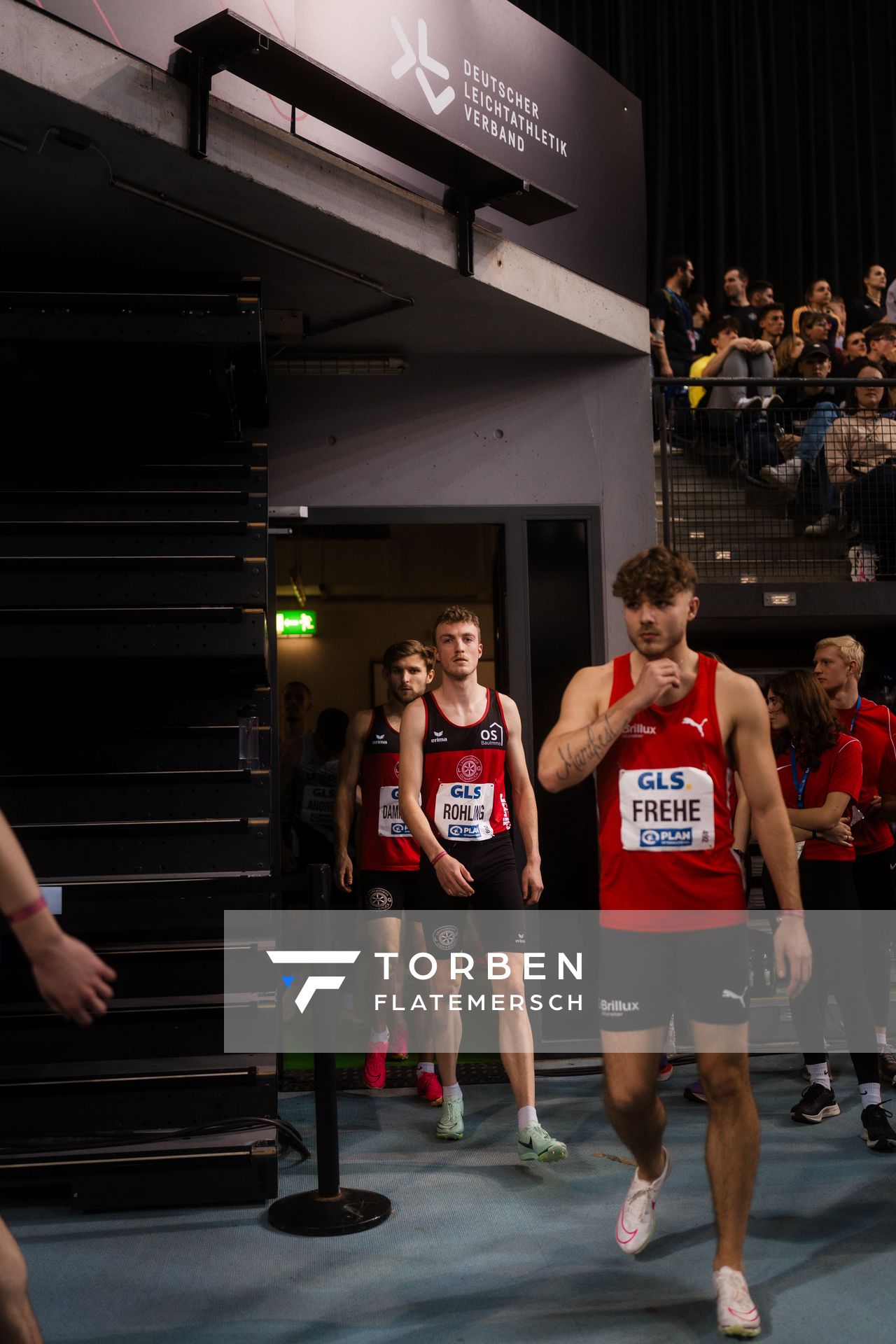 Andre Rohling (LG Osnabrück) am 18.02.2024 während den 71. Deutschen Leichtathletik-Hallenmeisterschaften in der QUARTERBACK Immobilien ARENA in Leipzig