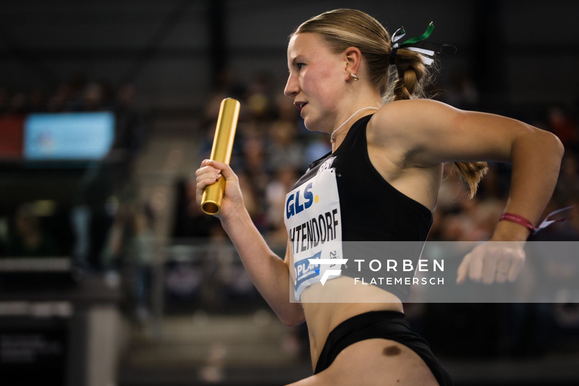 Jule Wachtendorf (Hannover 96) am 18.02.2024 während den 71. Deutschen Leichtathletik-Hallenmeisterschaften in der QUARTERBACK Immobilien ARENA in Leipzig
