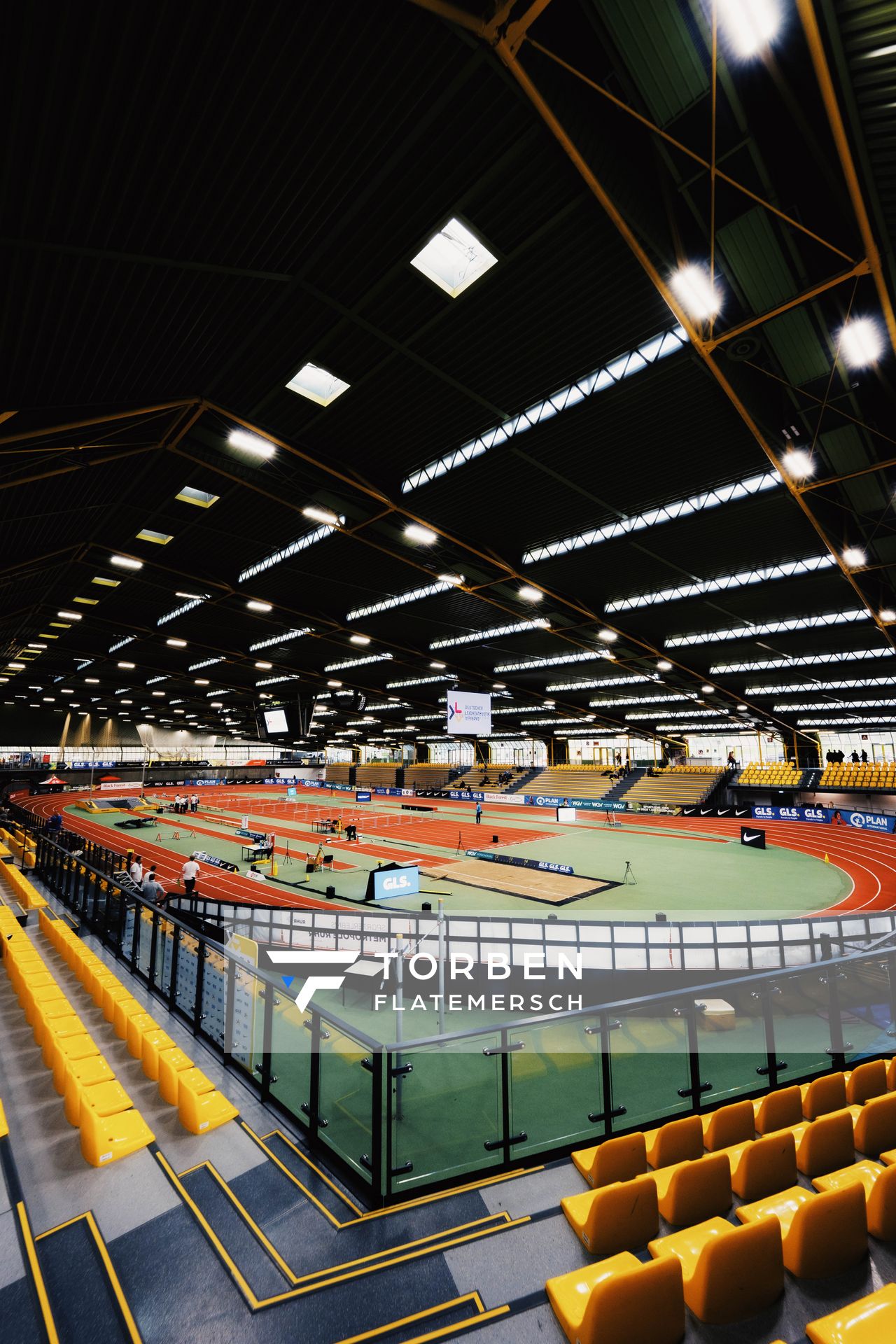 Die Helmut-Körnig-Halle waehrend der 55. Deutsche Jugend-Hallenmeisterschaften U20 am 24.02.2024 in der Helmut-Körnig-Halle in Dortmund