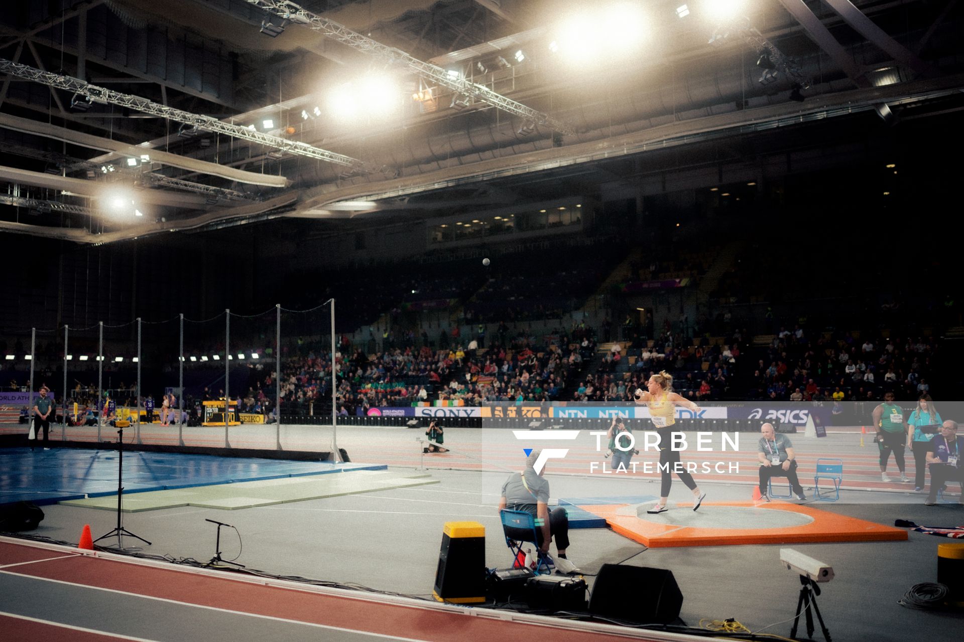 Alina Kenzel (GER/Germany) beim Kugelstoßen am 01.03.2024 bei den World Athletics Indoor Championships in Glasgow (Schottland / Vereinigtes Königreich)