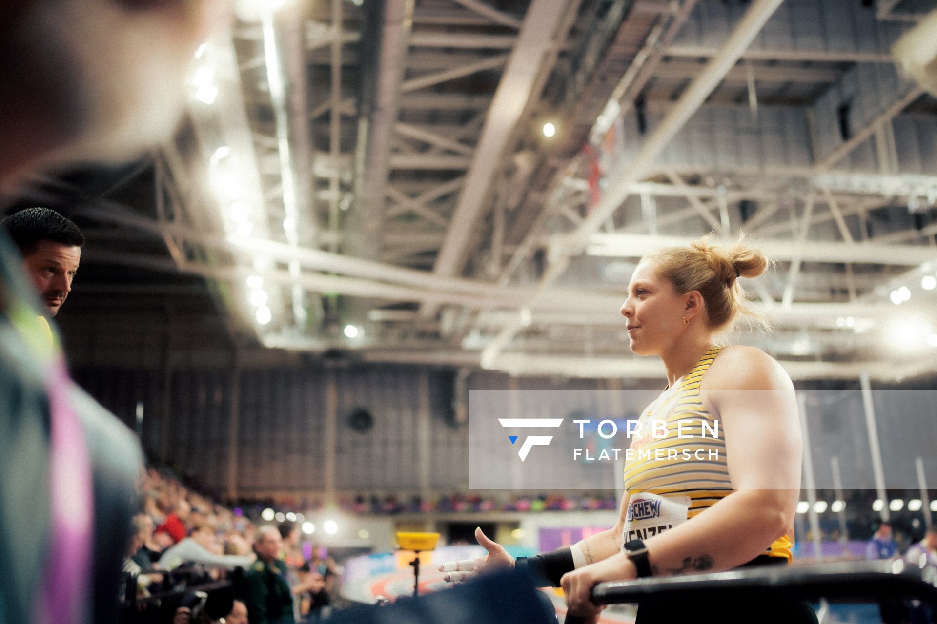 Alina Kenzel (GER/Germany) beim Kugelstoßen am 01.03.2024 bei den World Athletics Indoor Championships in Glasgow (Schottland / Vereinigtes Königreich)