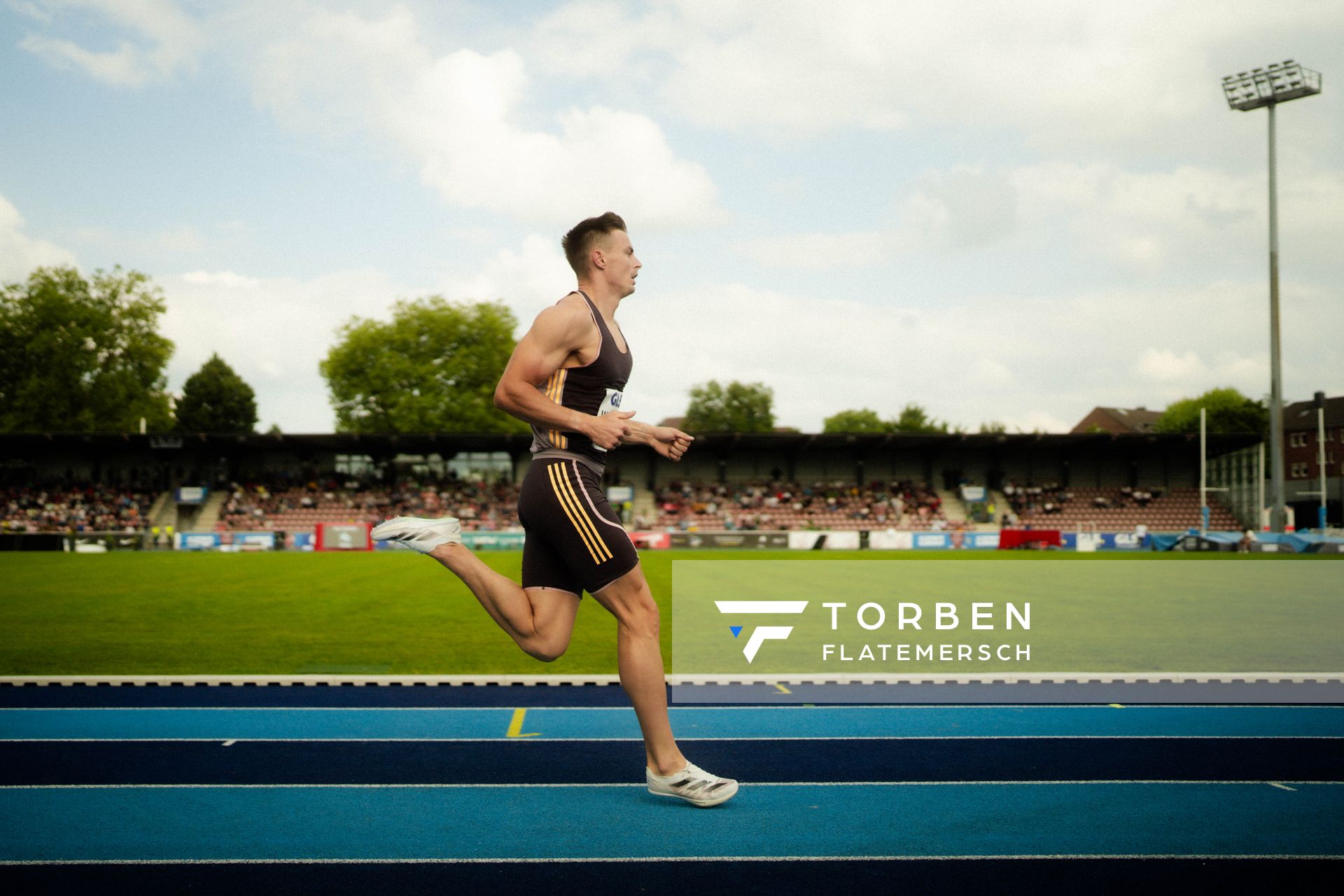 Paweł Wiesiołek (POL) über 400m am 22.06.2024 beim Stadtwerke Ratingen Mehrkampf-Meeting 2024 in Ratingen