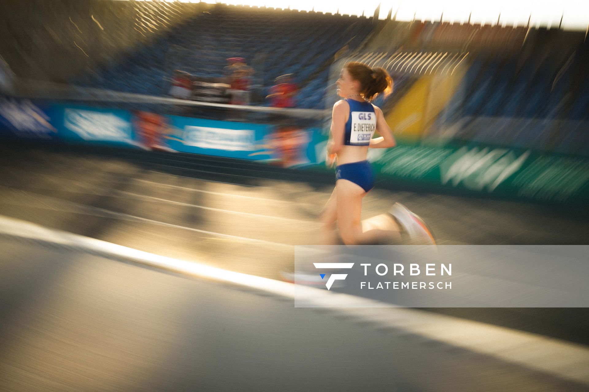 Eva Dieterich (LAV Stadtwerke Tübingen) am 28.06.2024 beim 5000m Lauf bei den deutschen Leichtathletik-Meisterschaften 2024 im Eintracht-Stadion in Braunschweig