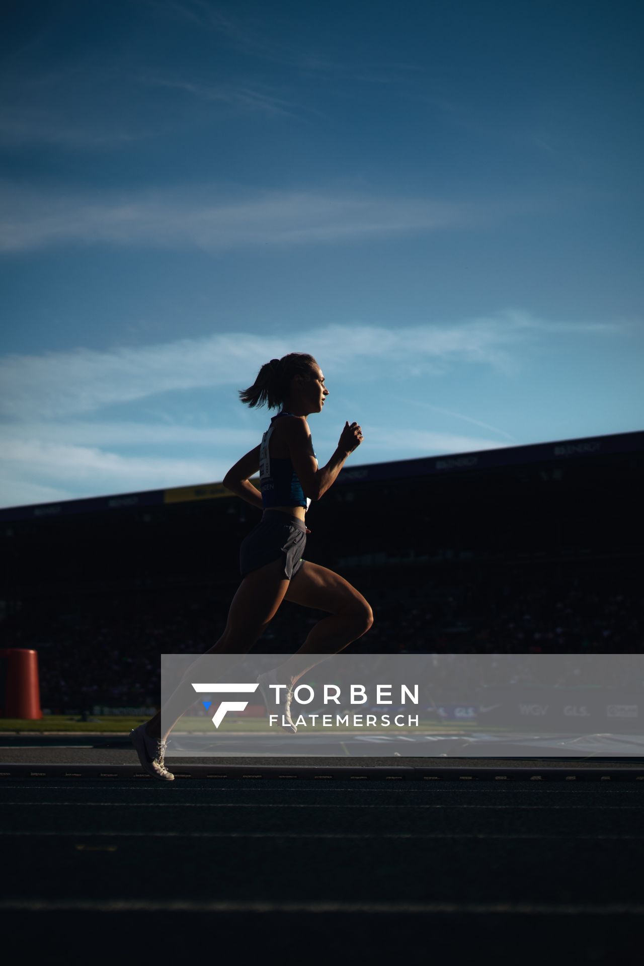 Hanna Klein (LAV Stadtwerke Tübingen) am 28.06.2024 beim 5000m Lauf bei den deutschen Leichtathletik-Meisterschaften 2024 im Eintracht-Stadion in Braunschweig