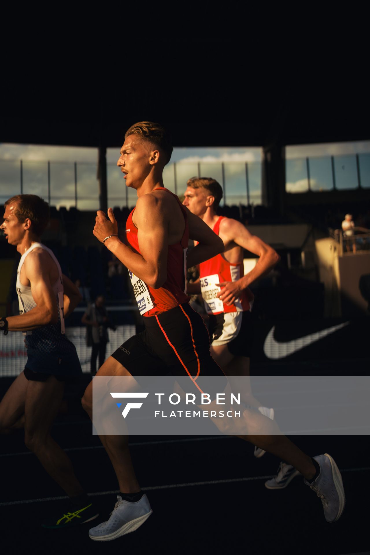 Artur Beimler (Braunschweiger Laufclub) am 28.06.2024 beim 5000m Lauf bei den deutschen Leichtathletik-Meisterschaften 2024 im Eintracht-Stadion in Braunschweig