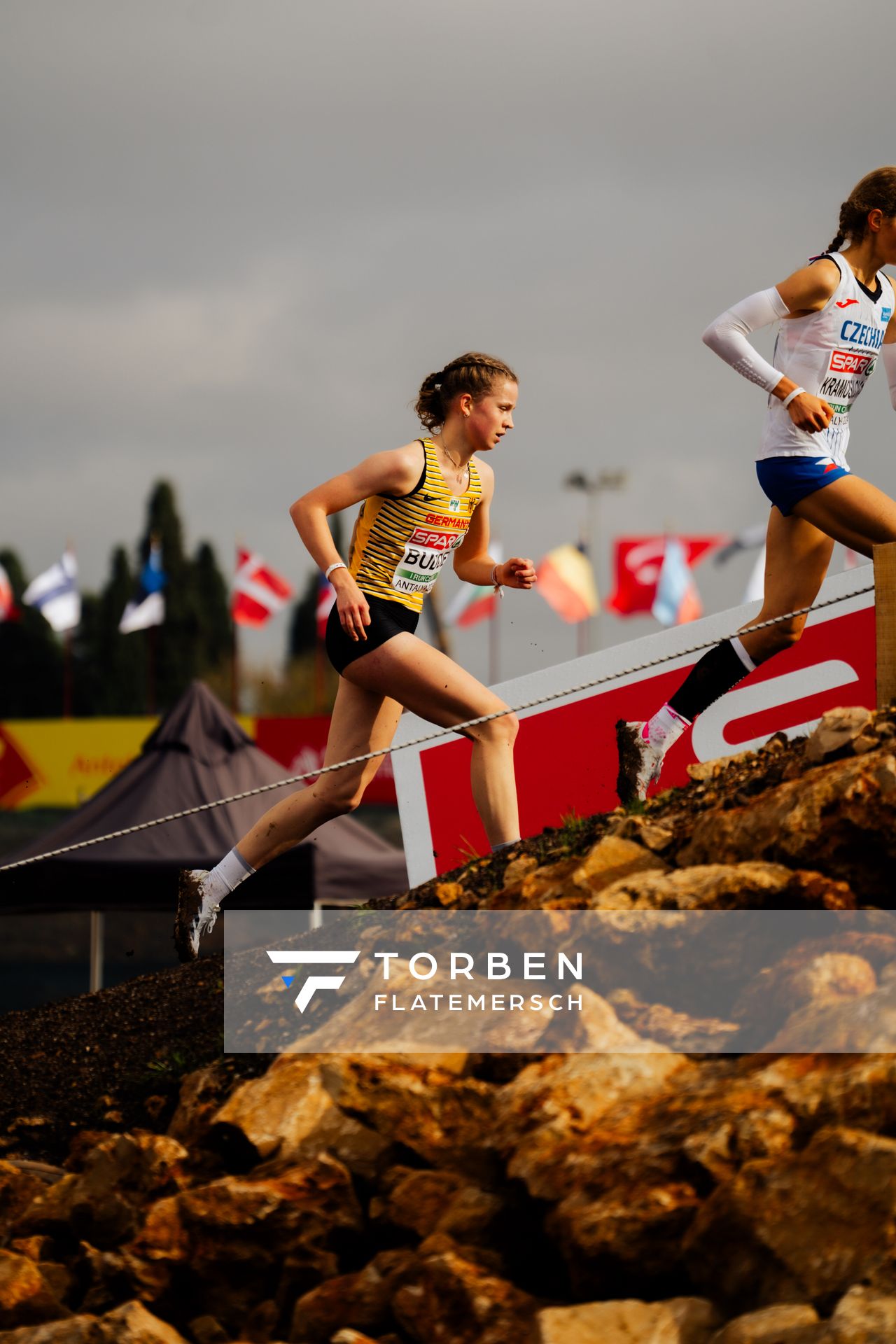 Adia Budde (Germany) am 08.12.2024 bei den Crosslauf-Europameisterschaften in Antalya