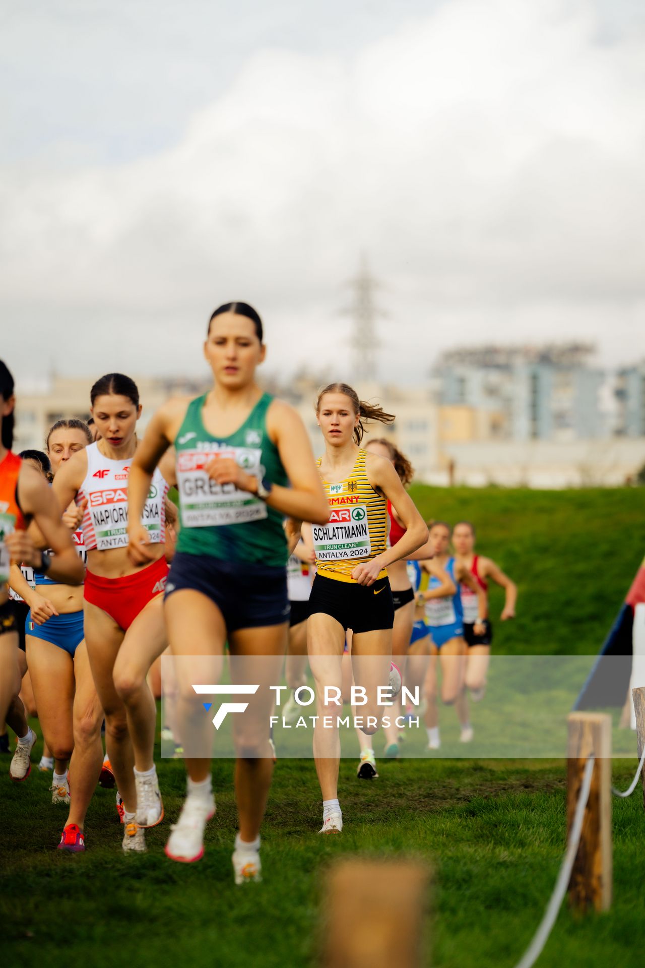 Pia Schlattmann (Germany) am 08.12.2024 bei den Crosslauf-Europameisterschaften in Antalya