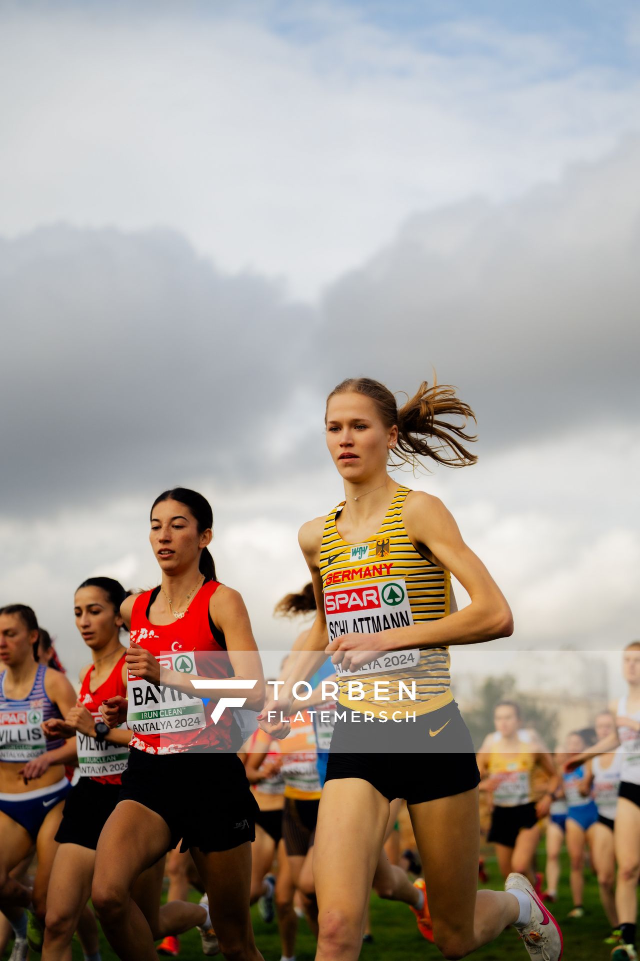 Pia Schlattmann (Germany) am 08.12.2024 bei den Crosslauf-Europameisterschaften in Antalya
