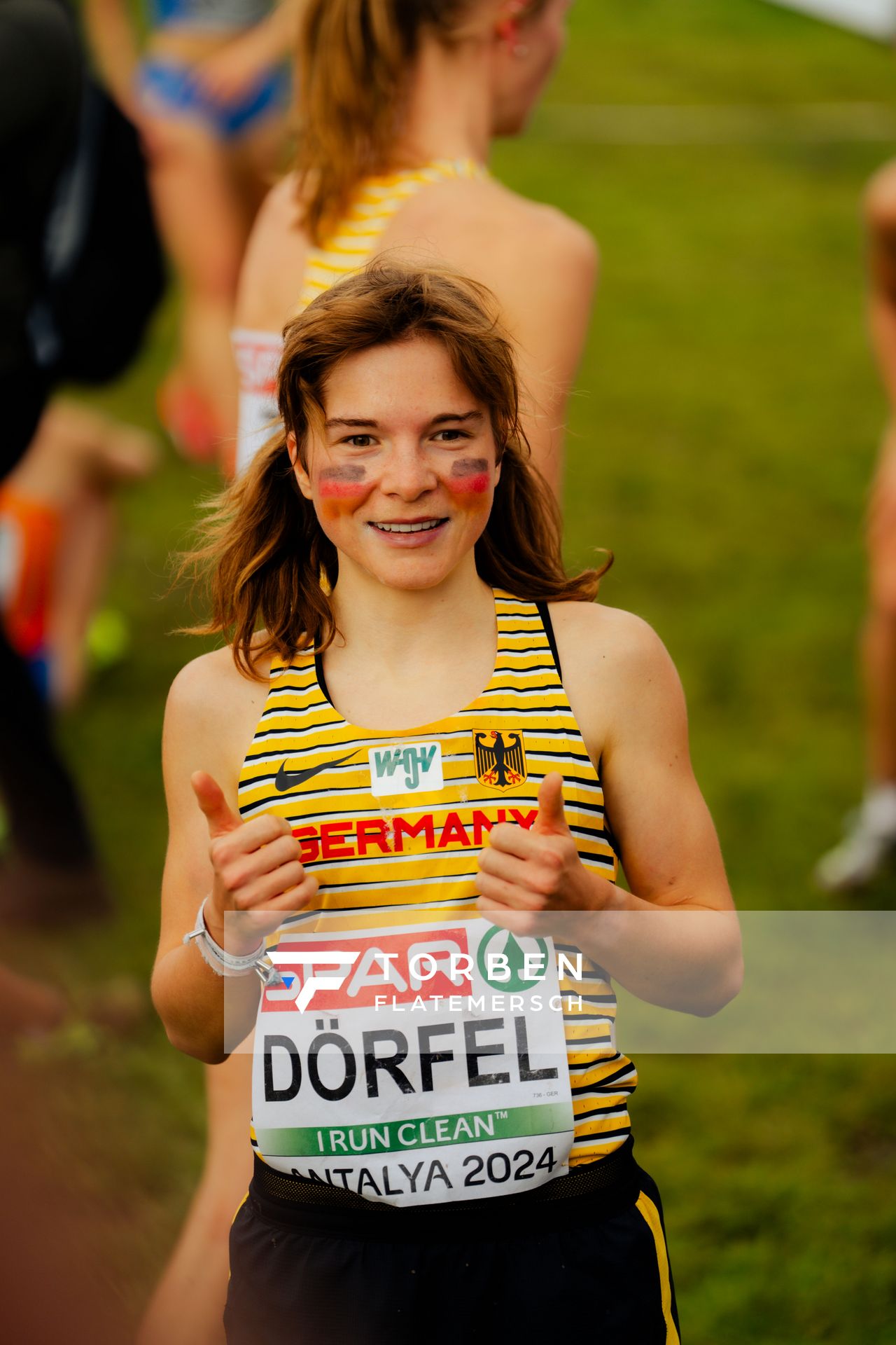 Blanka Dörfel (Germany) am 08.12.2024 bei den Crosslauf-Europameisterschaften in Antalya