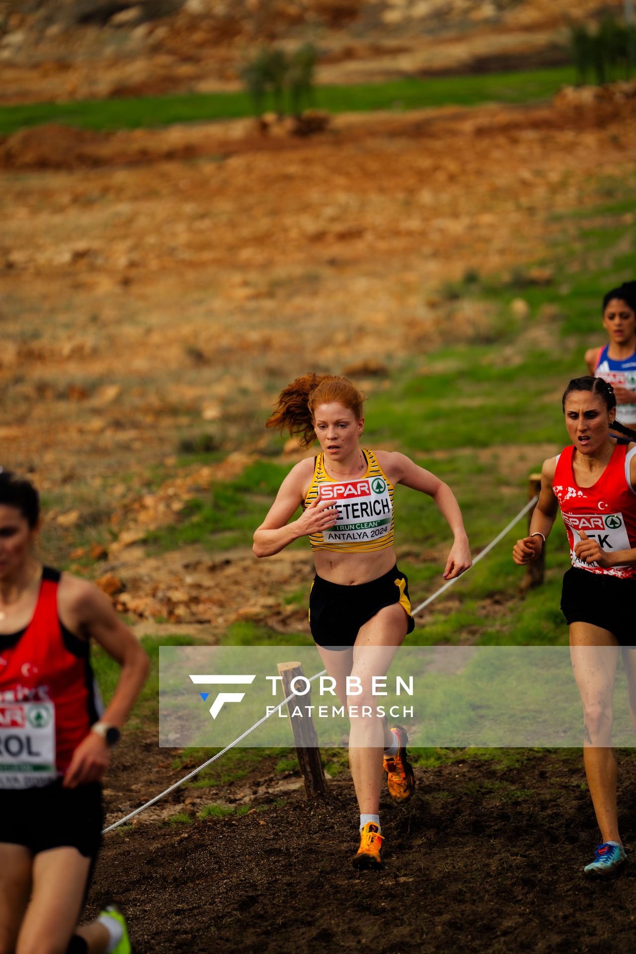 Eva Dieterich (Germany) am 08.12.2024 bei den Crosslauf-Europameisterschaften in Antalya