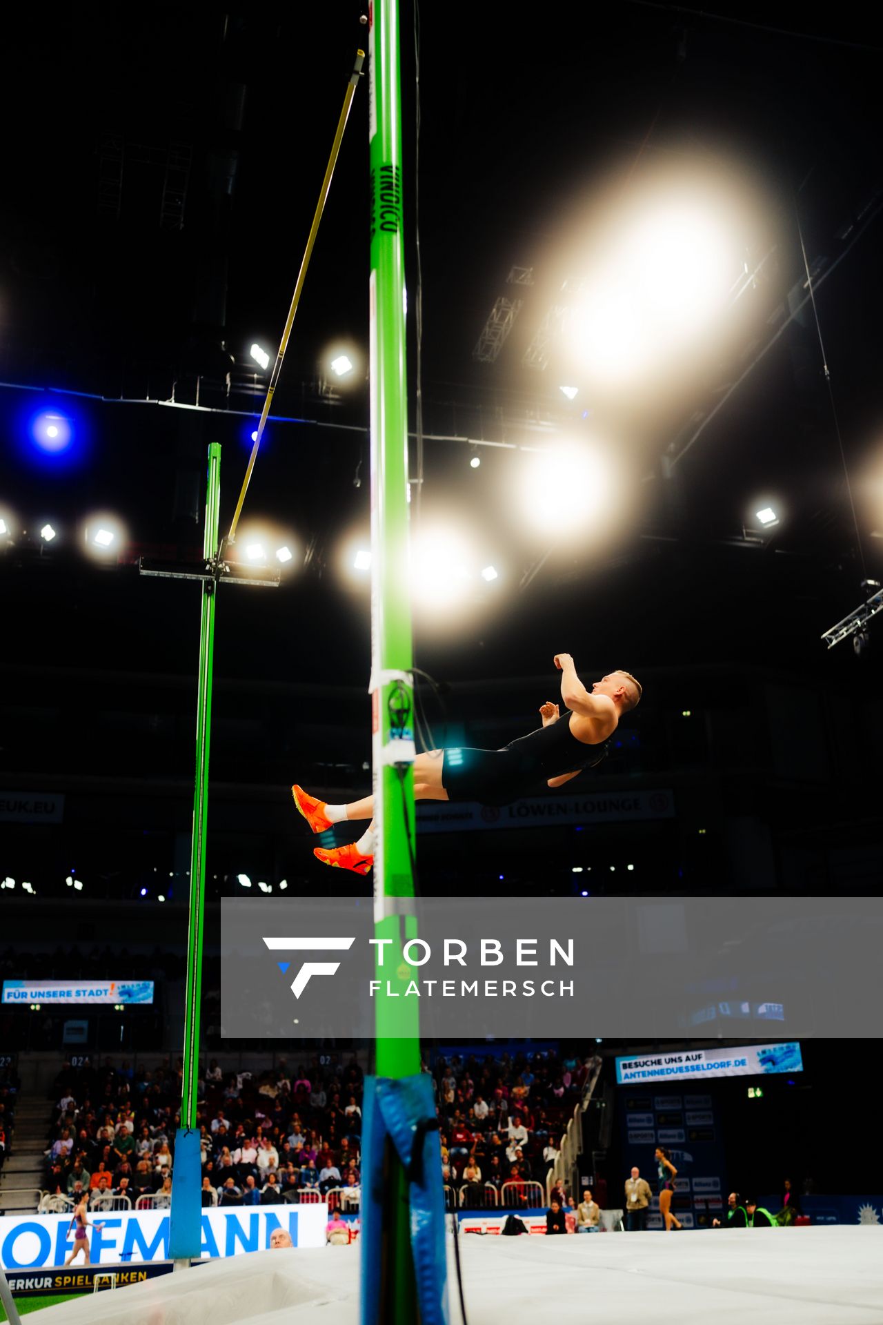 Sam Kendricks (USA) beim ISTAF Indoor Düsseldorf am 09.02.2025 im PSD Bank Dome in Düsseldorf
