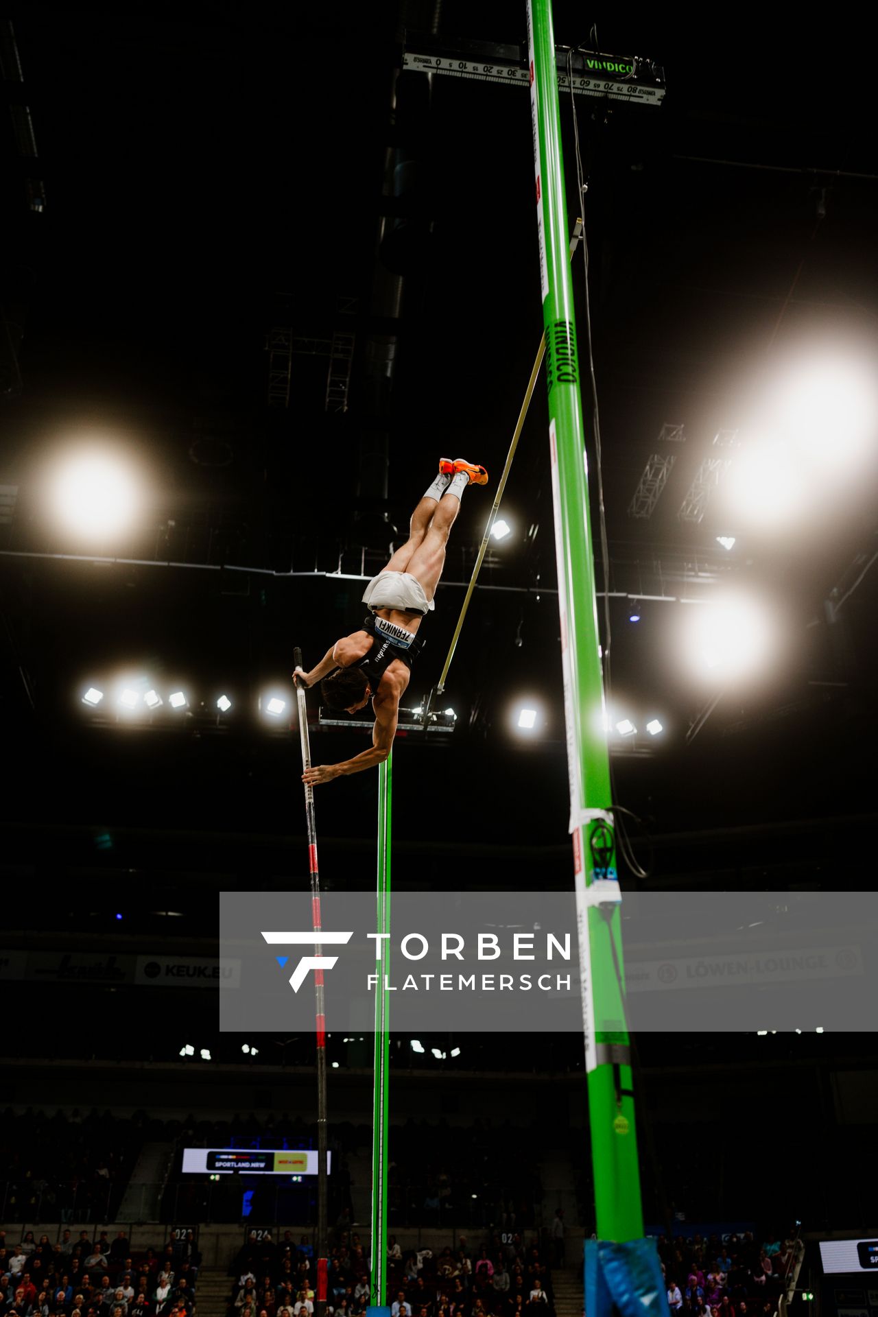 Oleg Zernikel (GER) beim ISTAF Indoor Düsseldorf am 09.02.2025 im PSD Bank Dome in Düsseldorf