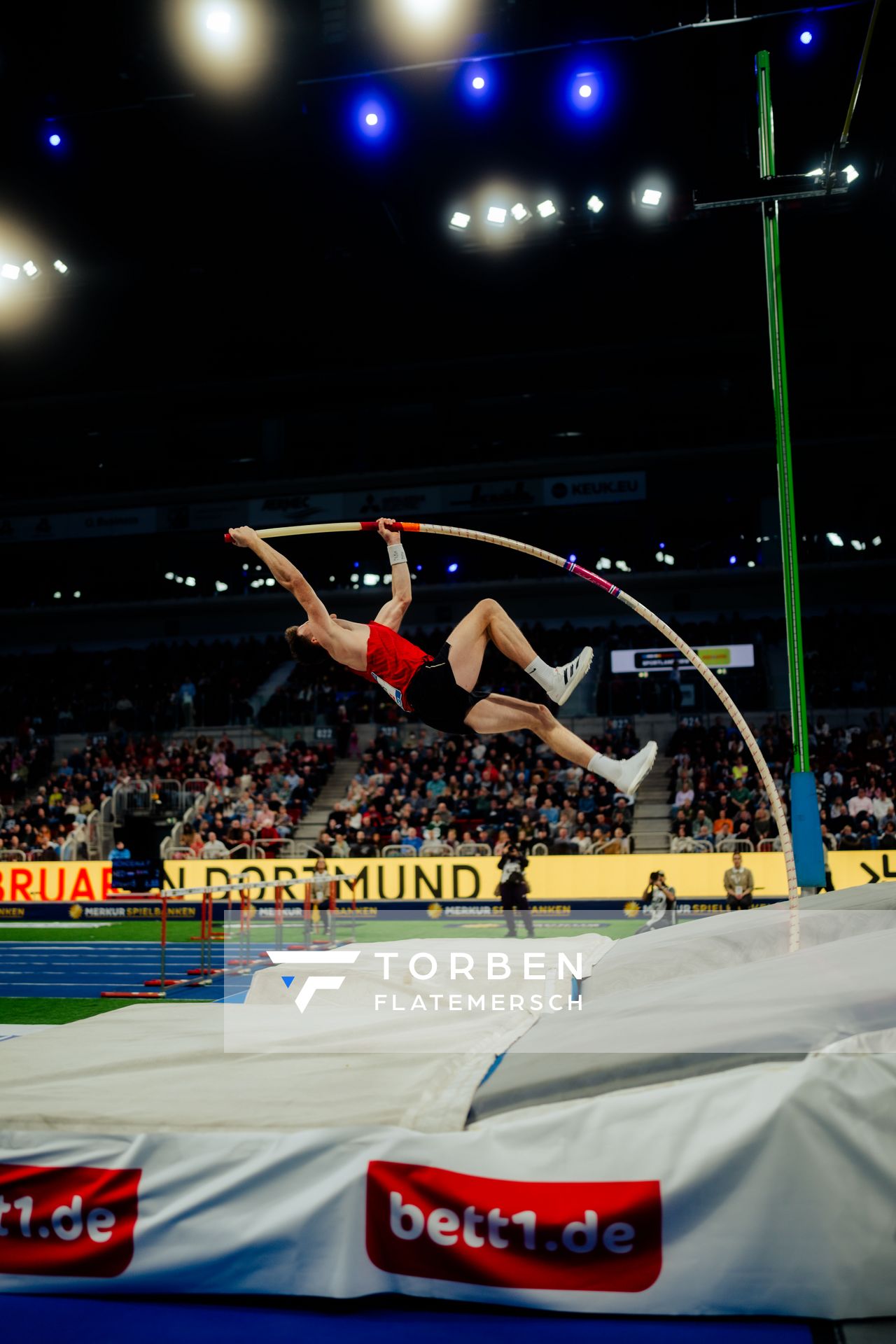 Torben Blech (GER) beim ISTAF Indoor Düsseldorf am 09.02.2025 im PSD Bank Dome in Düsseldorf