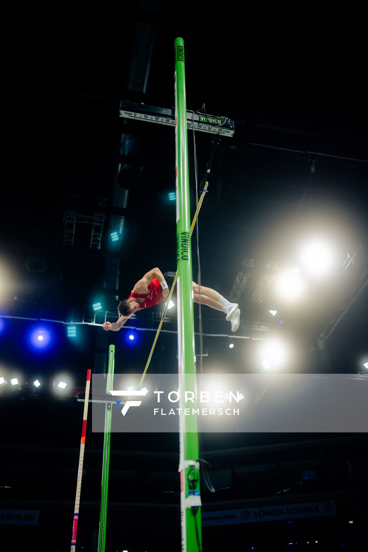 Torben Blech (GER) beim ISTAF Indoor Düsseldorf am 09.02.2025 im PSD Bank Dome in Düsseldorf
