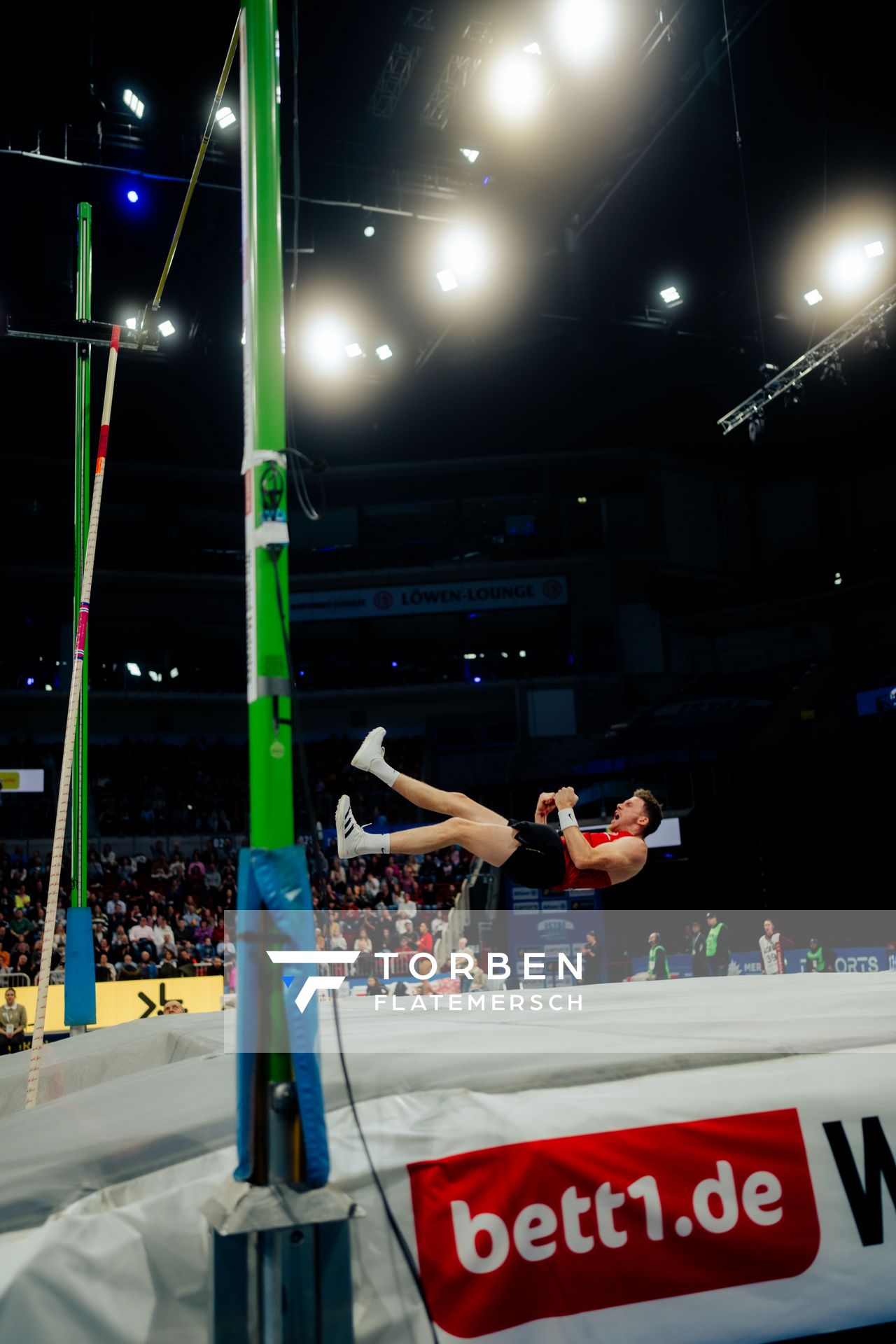 Torben Blech (GER) beim ISTAF Indoor Düsseldorf am 09.02.2025 im PSD Bank Dome in Düsseldorf