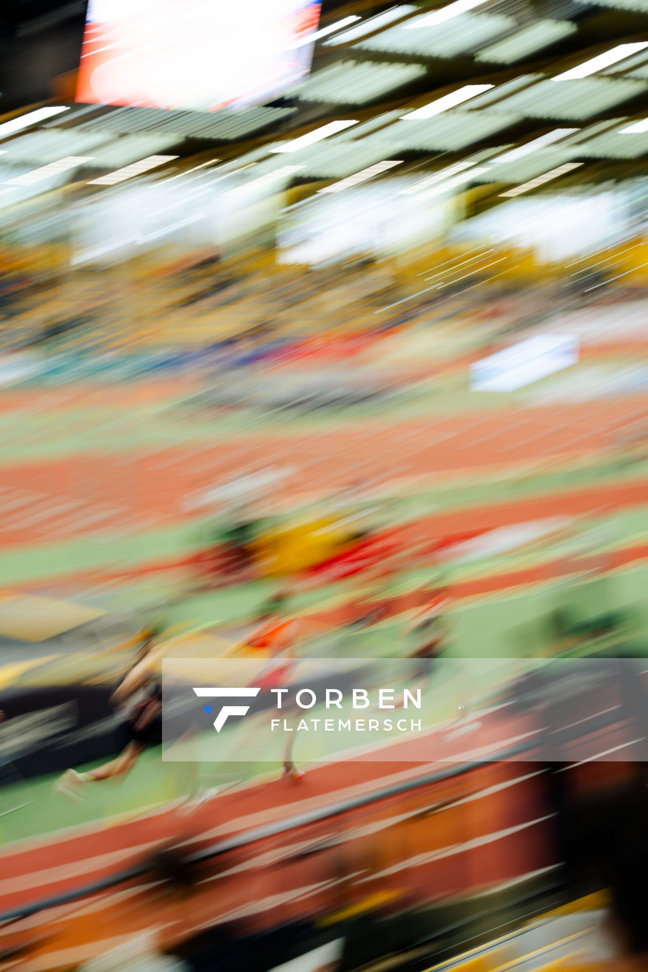 1500m Halbfinale bein den deutschen Jugend-Hallenmeisterschaften U20 am 15.02.2025 in der Helmut-Körnig-Halle in Dortmund