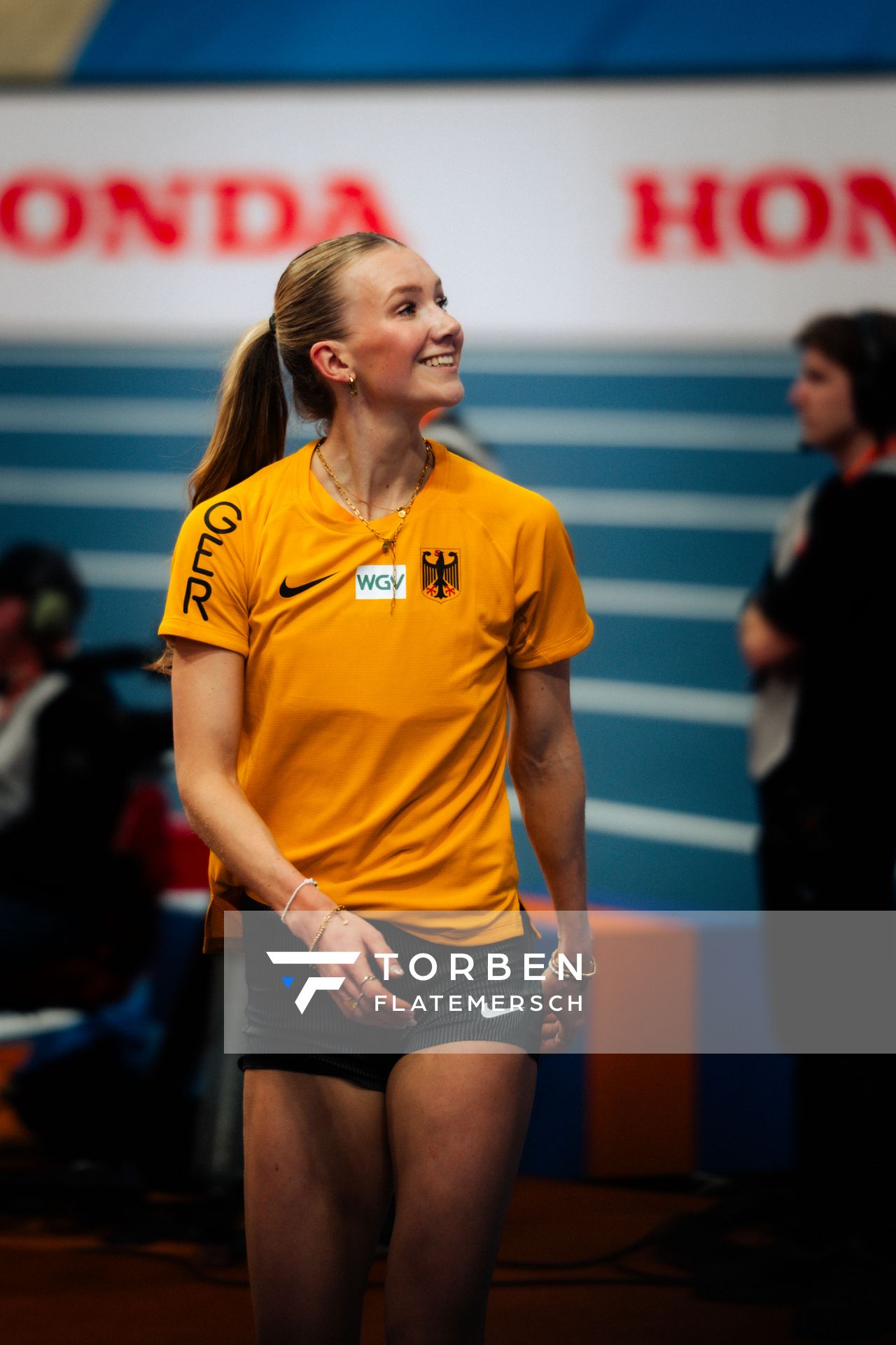 Kira Wittmann (GER/Germany) during the European Athletics Indoor Championships on 06/03/2025 at the Omnisport Arena in Apeldoorn