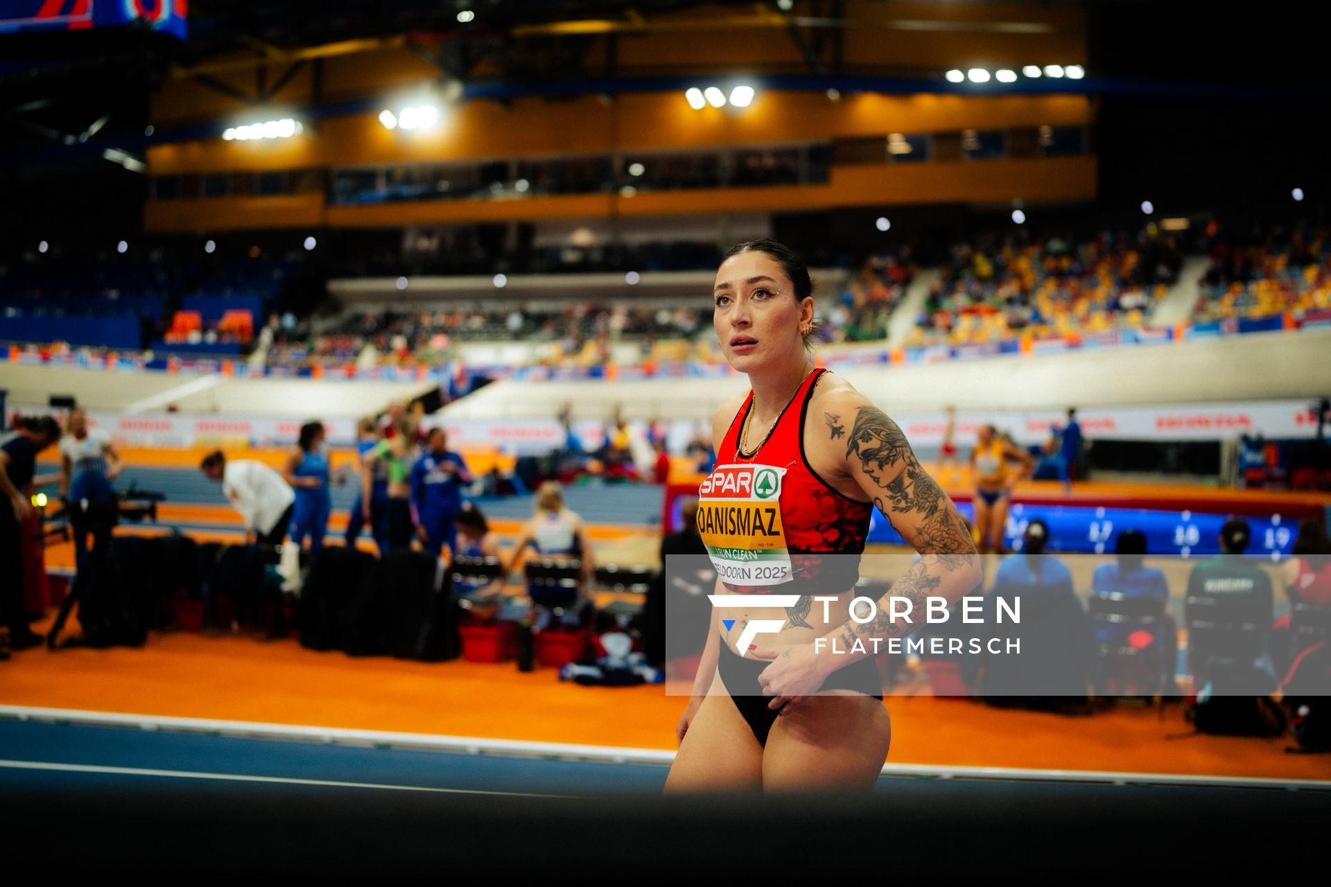 Tuğba DANIŞMAZ (TUR) during the European Athletics Indoor Championships on 06/03/2025 at the Omnisport Arena in Apeldoorn