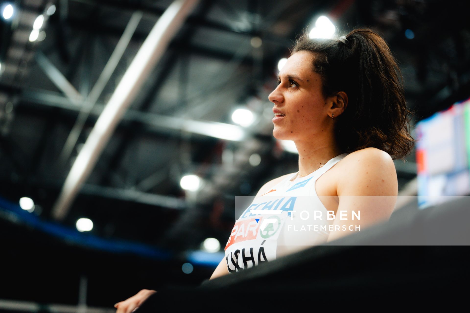 Linda SUCHÁ (CZE) during the European Athletics Indoor Championships on 06/03/2025 at the Omnisport Arena in Apeldoorn