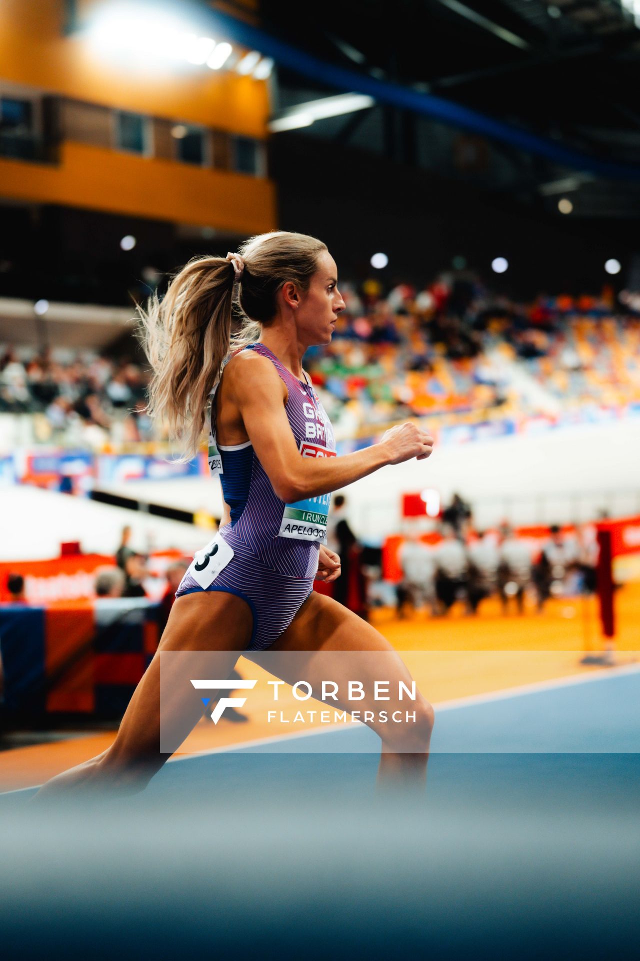 Georgia Hunter Bell (GBR/Great Britain) during the European Athletics Indoor Championships on 06/03/2025 at the Omnisport Arena in Apeldoorn