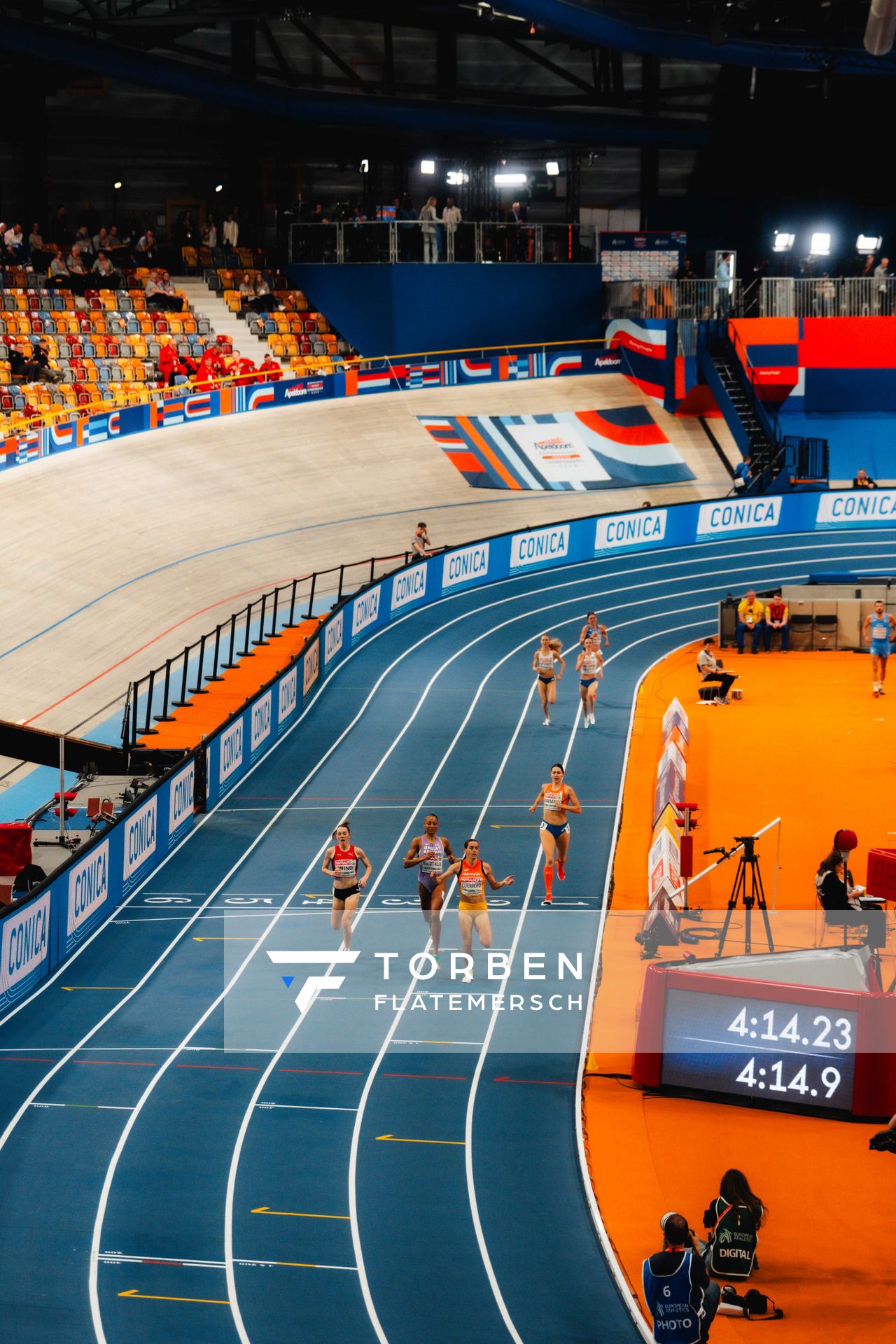 1500m Heat 3 during the European Athletics Indoor Championships on 06/03/2025 at the Omnisport Arena in Apeldoorn