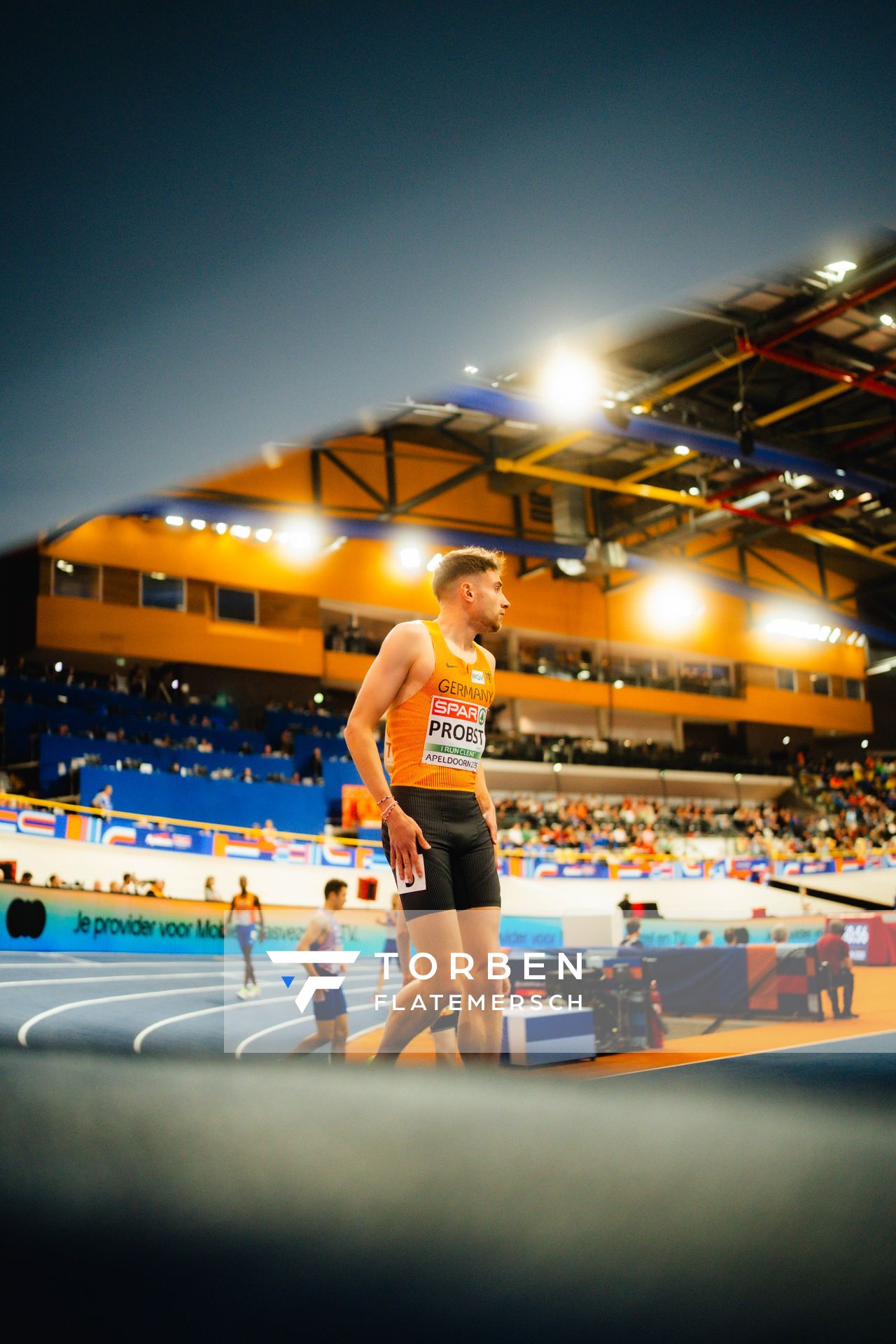 Marius PROBST (GER/Germany) during the European Athletics Indoor Championships on 06/03/2025 at the Omnisport Arena in Apeldoorn