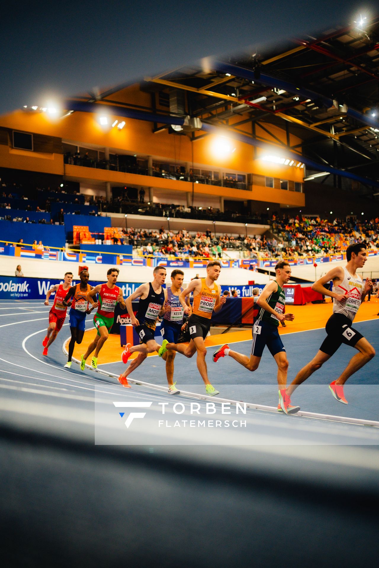 Marius PROBST (GER/Germany) during the European Athletics Indoor Championships on 06/03/2025 at the Omnisport Arena in Apeldoorn