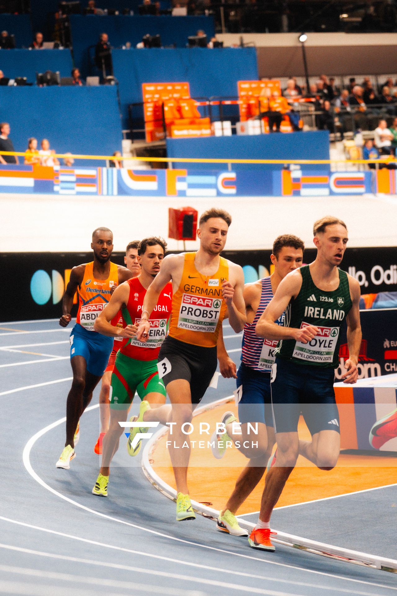 Marius PROBST (GER/Germany) during the European Athletics Indoor Championships on 06/03/2025 at the Omnisport Arena in Apeldoorn