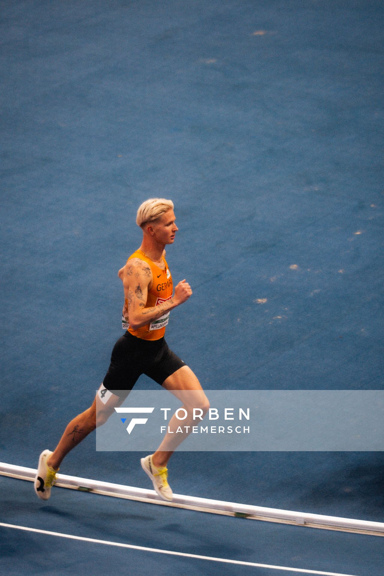 Robert FARKEN (GER) during the European Athletics Indoor Championships on 06/03/2025 at the Omnisport Arena in Apeldoorn