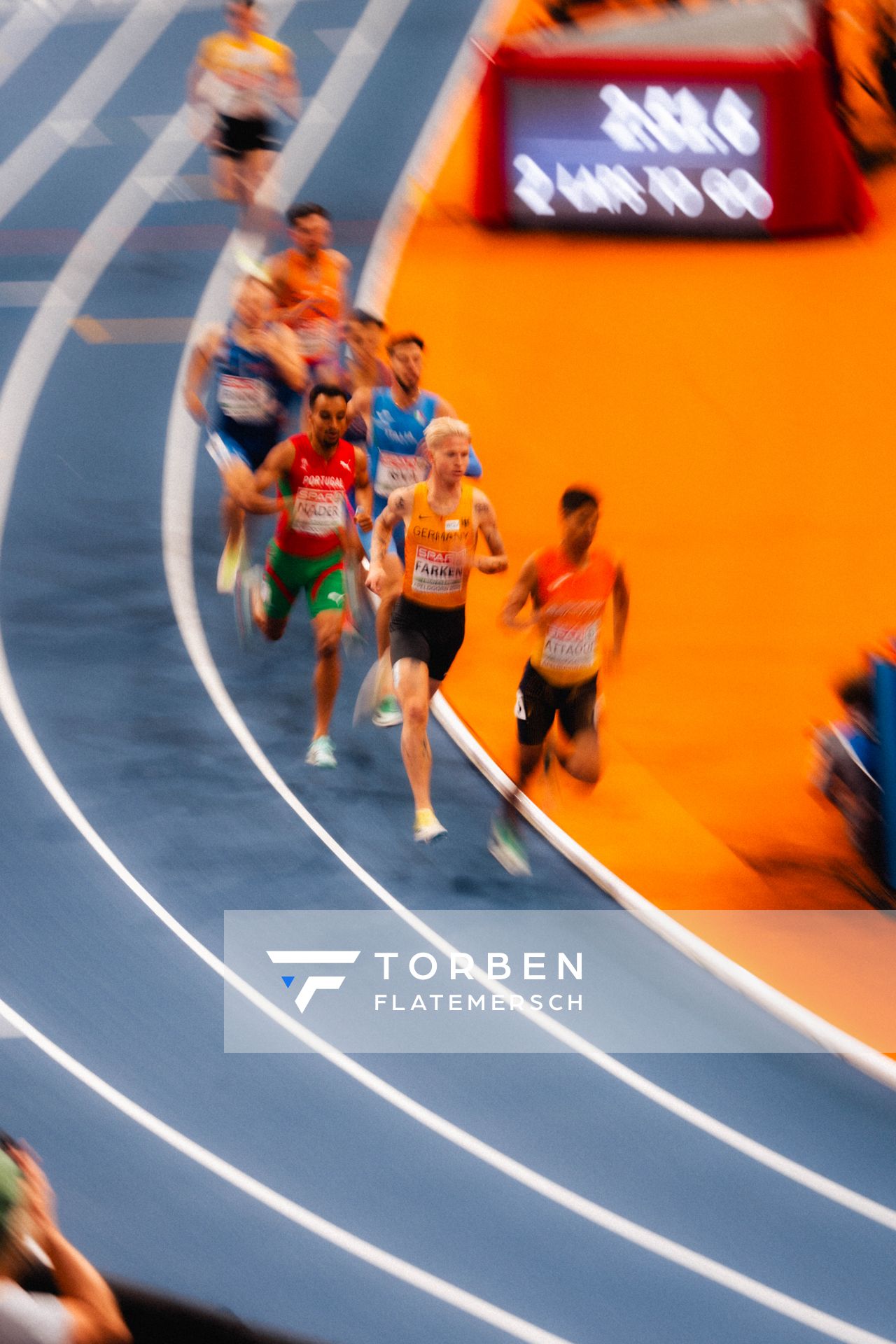 Robert FARKEN (GER) during the European Athletics Indoor Championships on 06/03/2025 at the Omnisport Arena in Apeldoorn